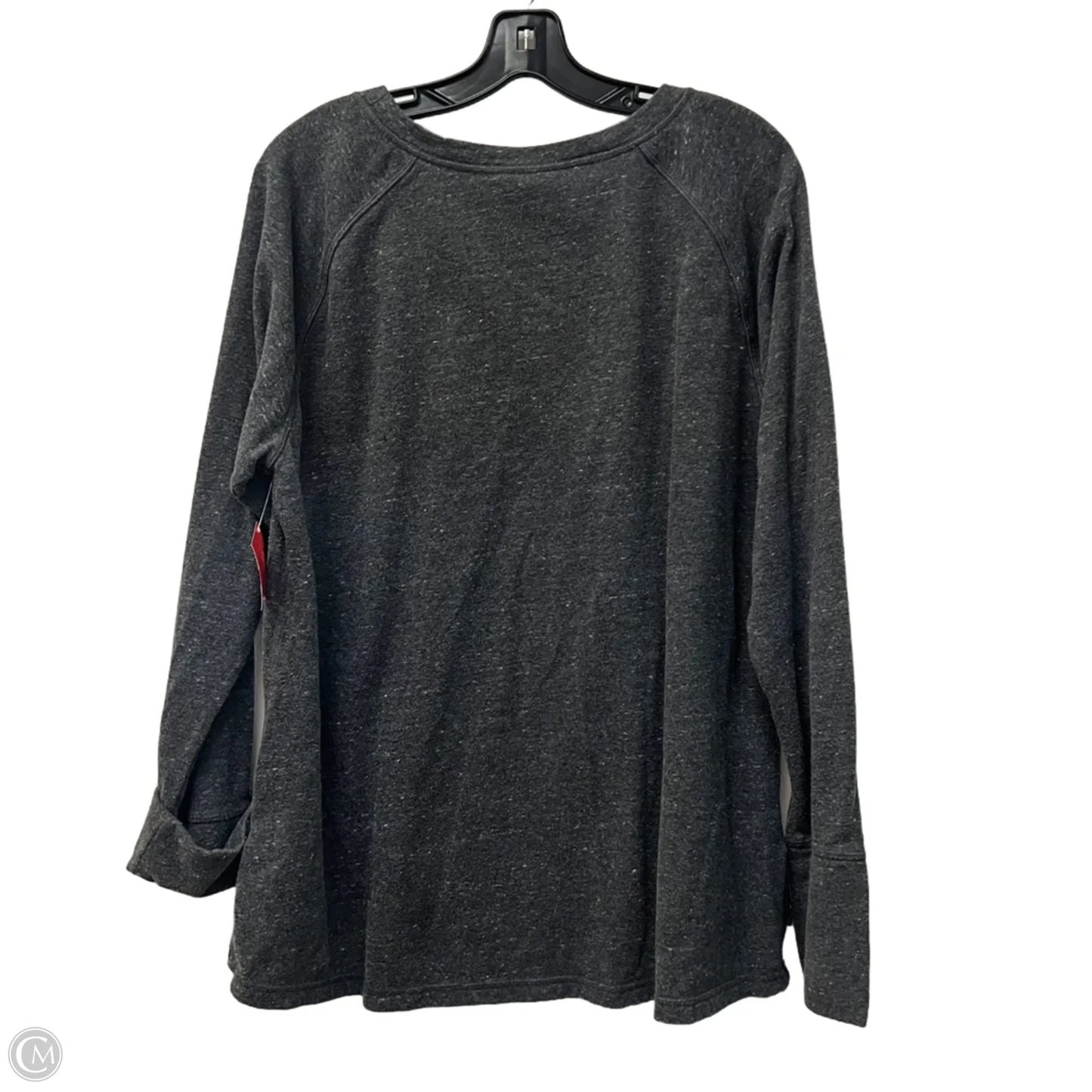 Athletic Top Long Sleeve Crewneck By Champion In Grey, Size: Xl