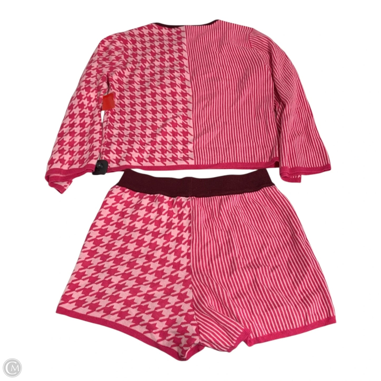 Lounge Set Shorts By Dolan Left Coast In Pink & Red, Size: S