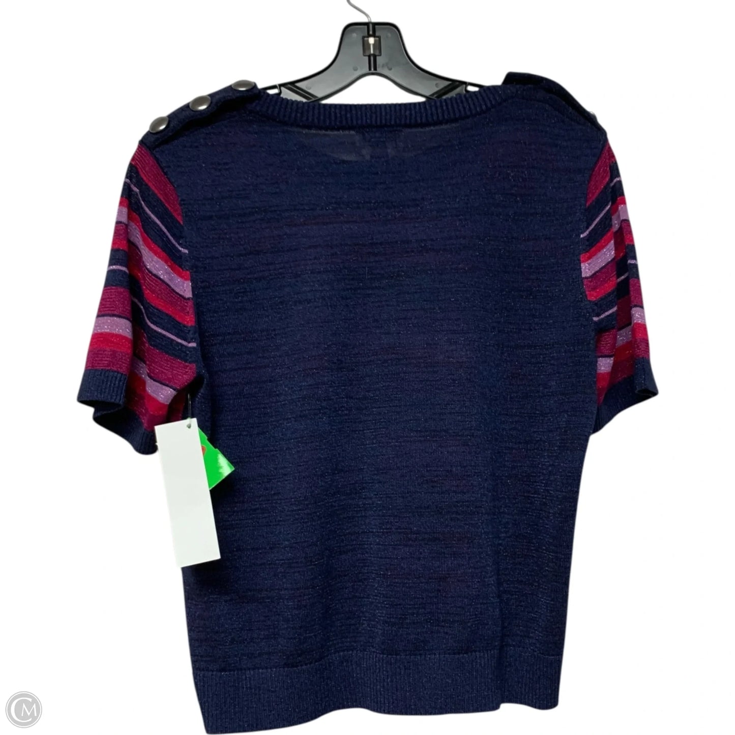 Top Short Sleeve Designer By Kate Spade In Blue & Purple, Size: L