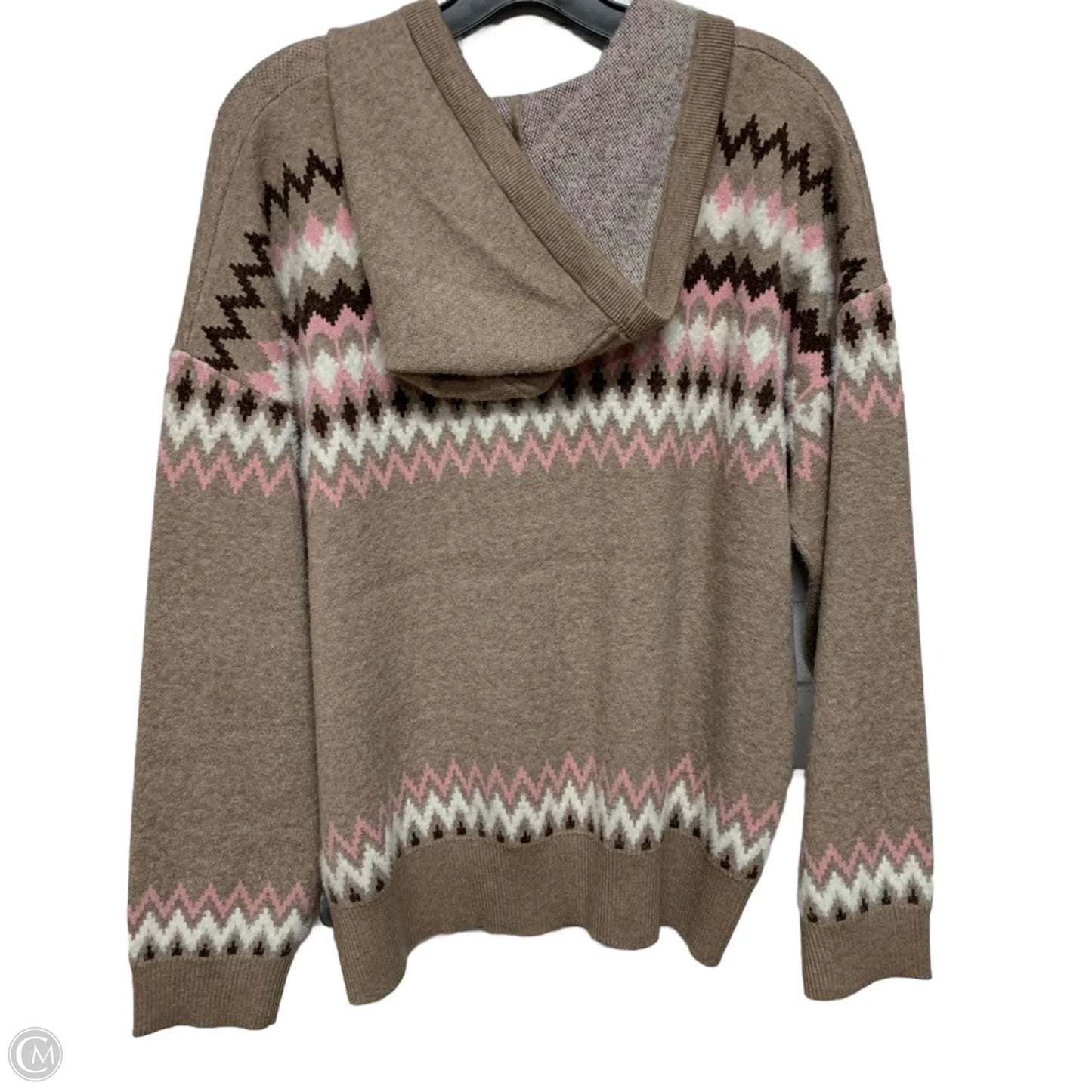 Sweater By Rachel Zoe In Pink & Tan, Size: Xl