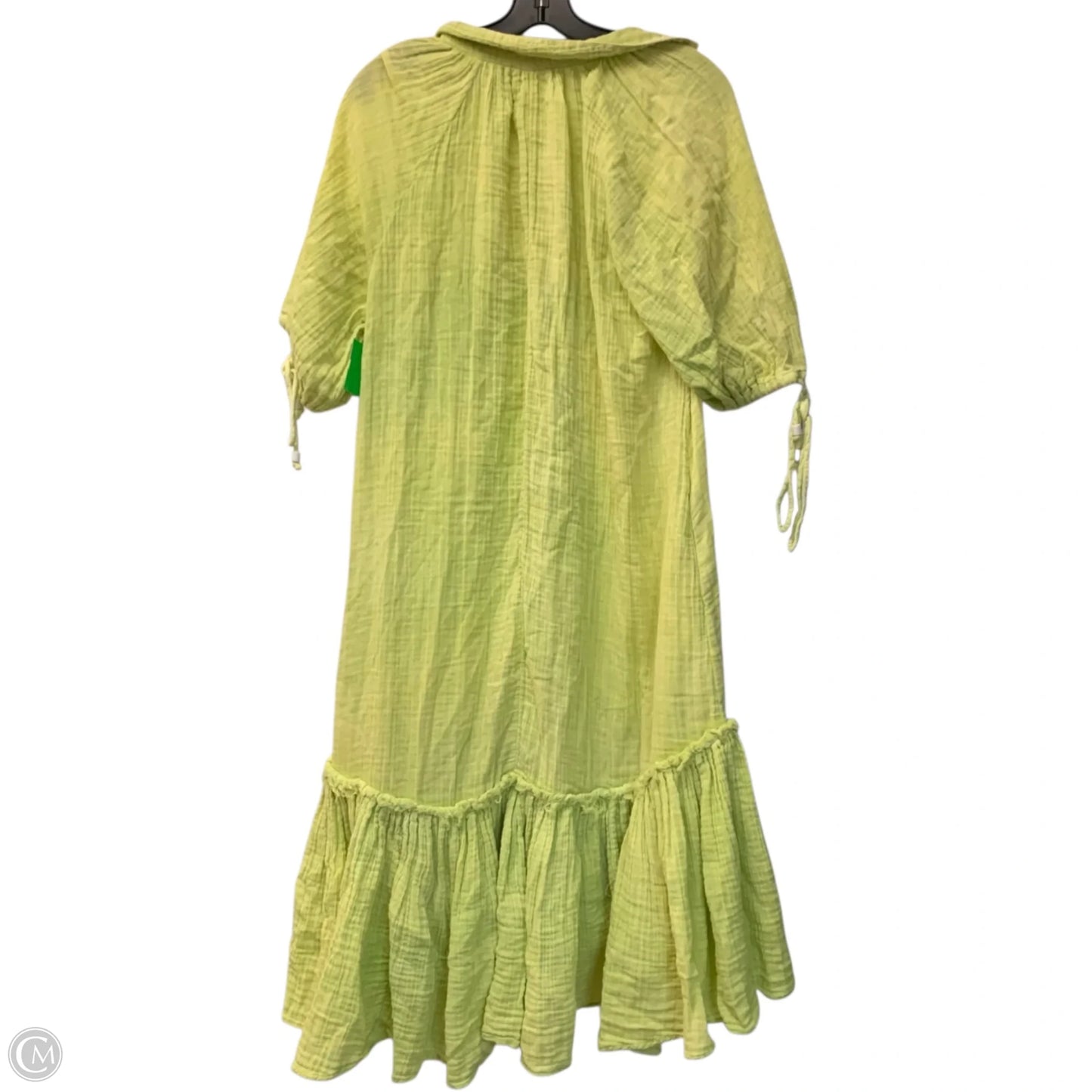 Dress Casual Midi By Free People In Chartreuse, Size: Xs