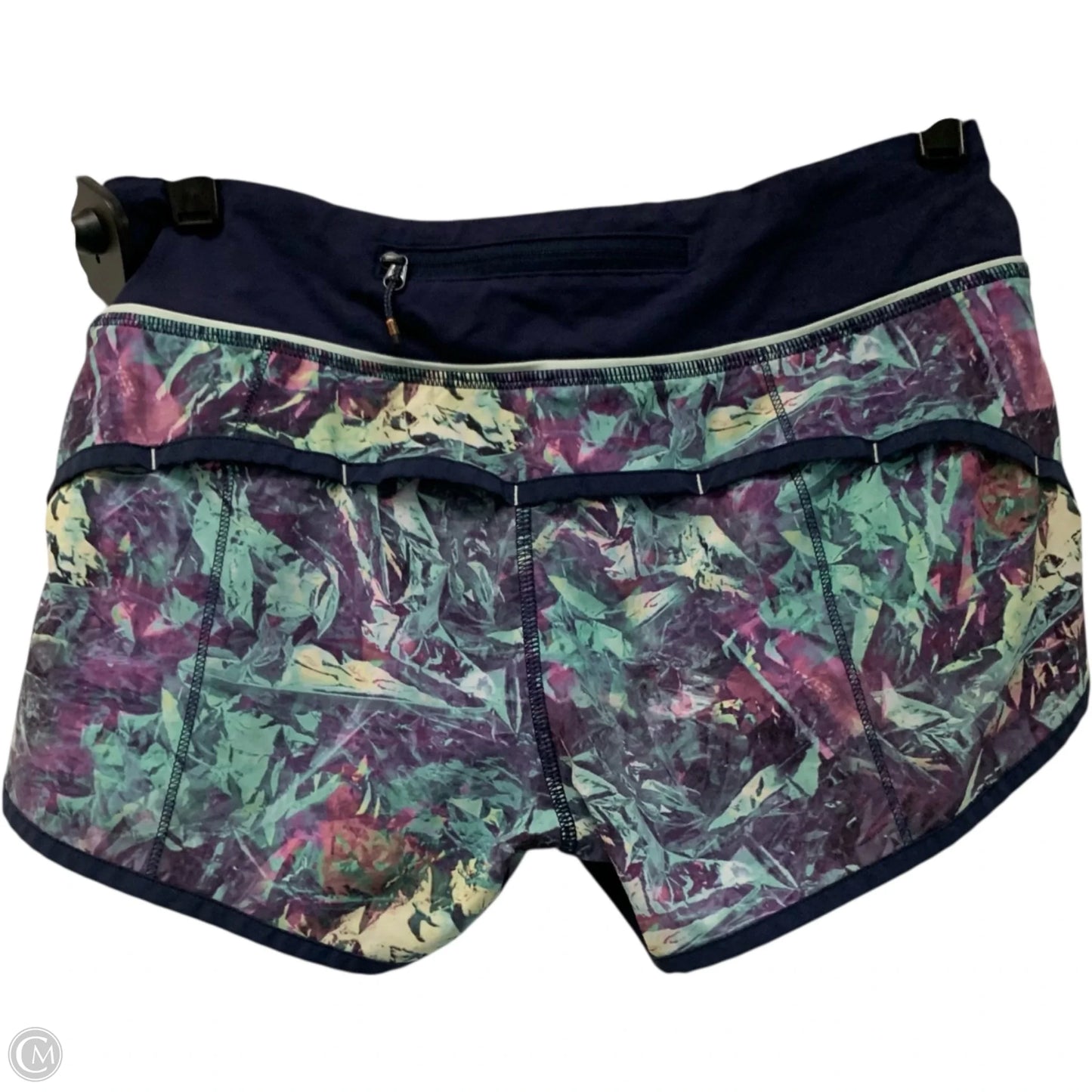 Athletic Shorts By Lululemon In Blue & Green, Size: S