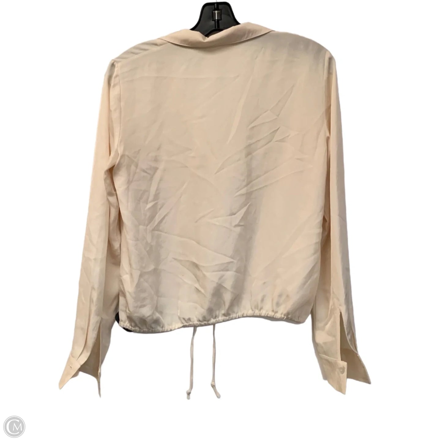 Blouse Long Sleeve By Vince In Cream, Size: Xs