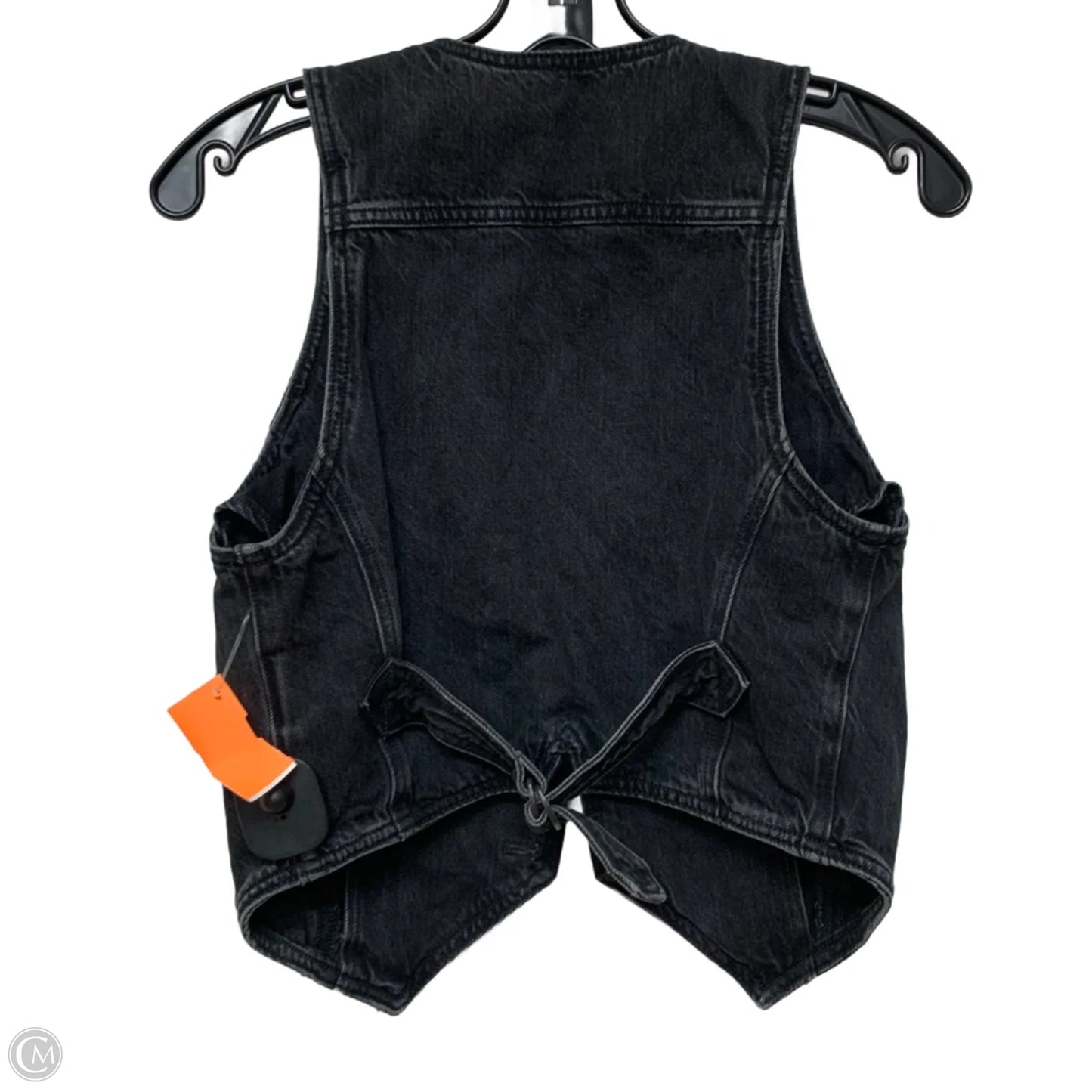 Vest Other By American Eagle In Black Denim, Size: S
