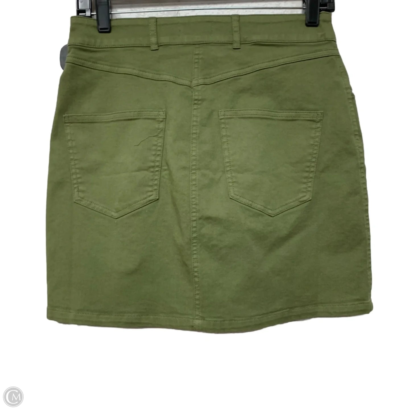 Skirt Mini & Short By Pilcro In Green Denim, Size: S
