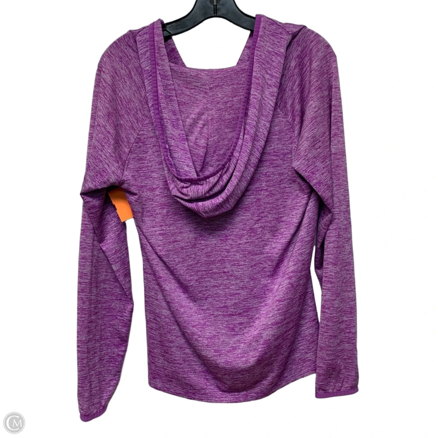 Athletic Top Long Sleeve Hoodie By Under Armour In Purple, Size: L