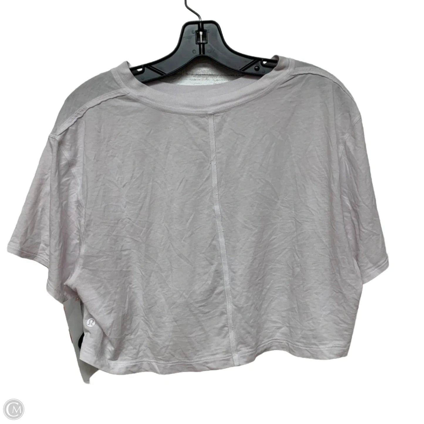 Athletic Top Short Sleeve By Lululemon In Pink, Size: M