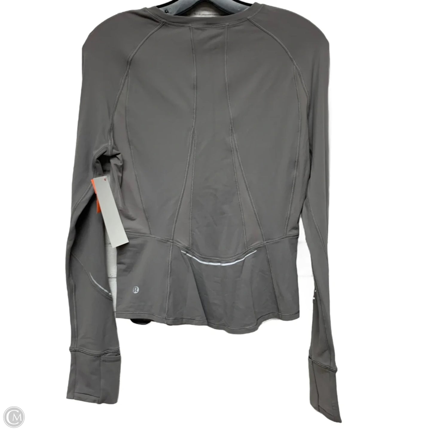 Athletic Top Long Sleeve Crewneck By Lululemon In Grey, Size: S