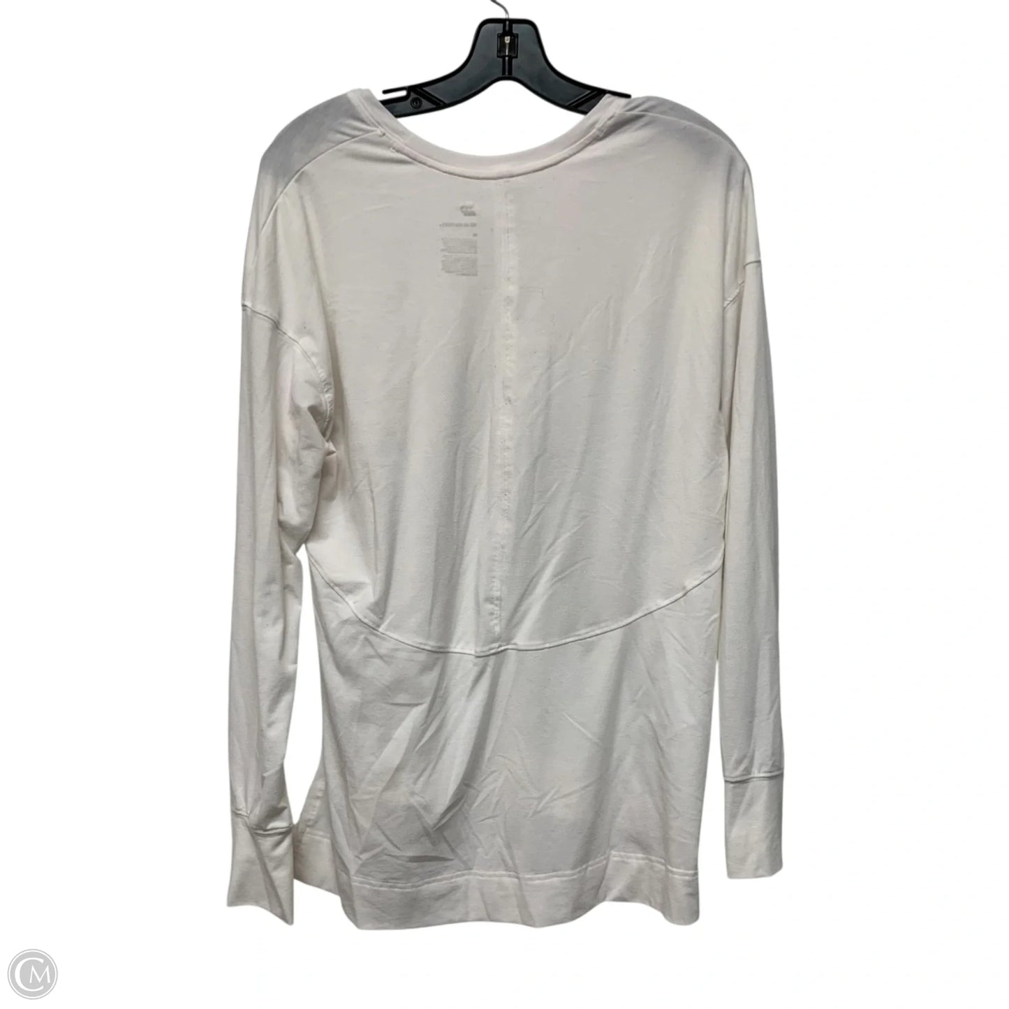 Athletic Top Long Sleeve Crewneck By All In Motion In White, Size: M