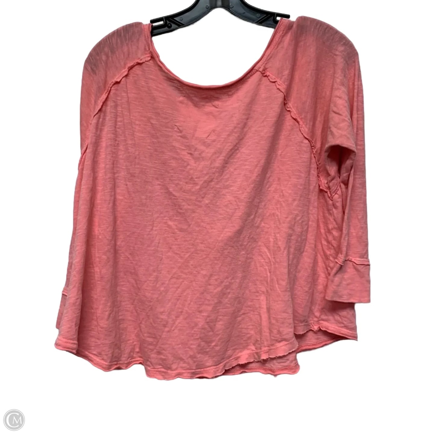 Top 3/4 Sleeve By We The Free In Pink, Size: M