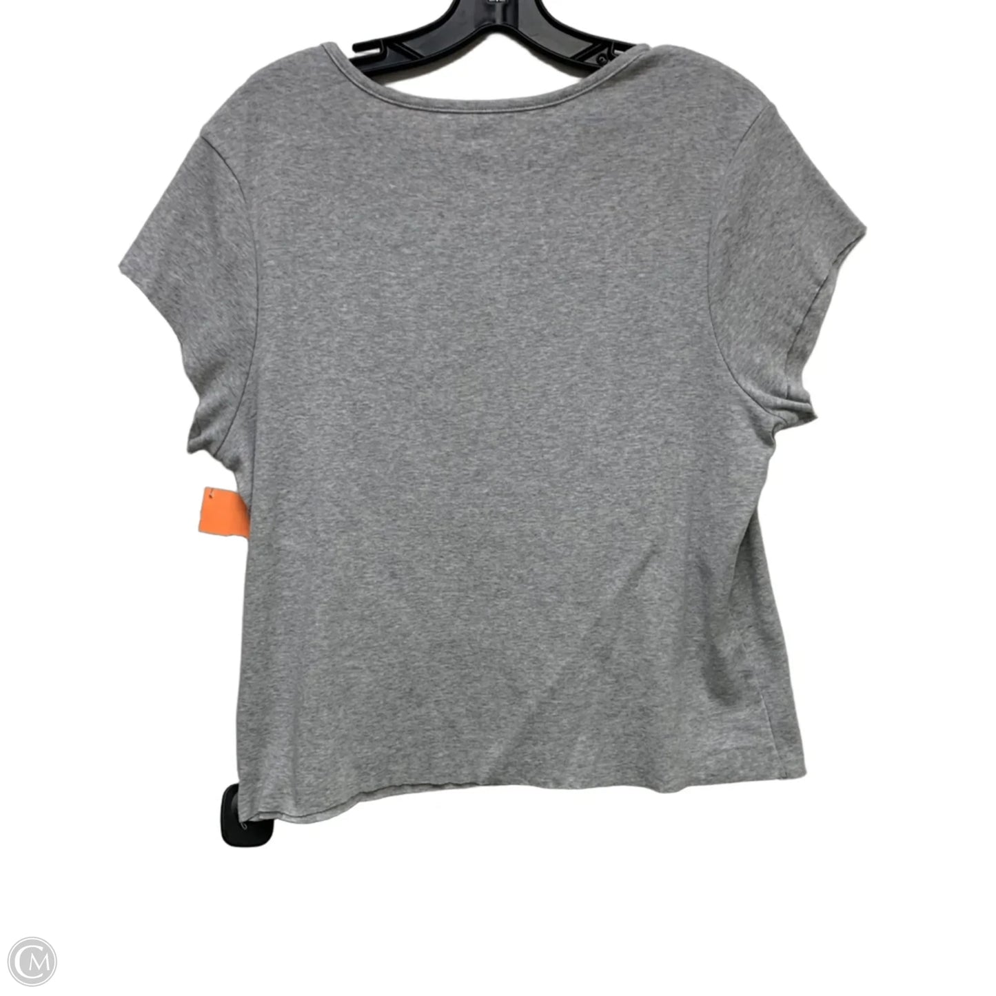 Top Short Sleeve Basic By Wild Fable In Grey, Size: 1x