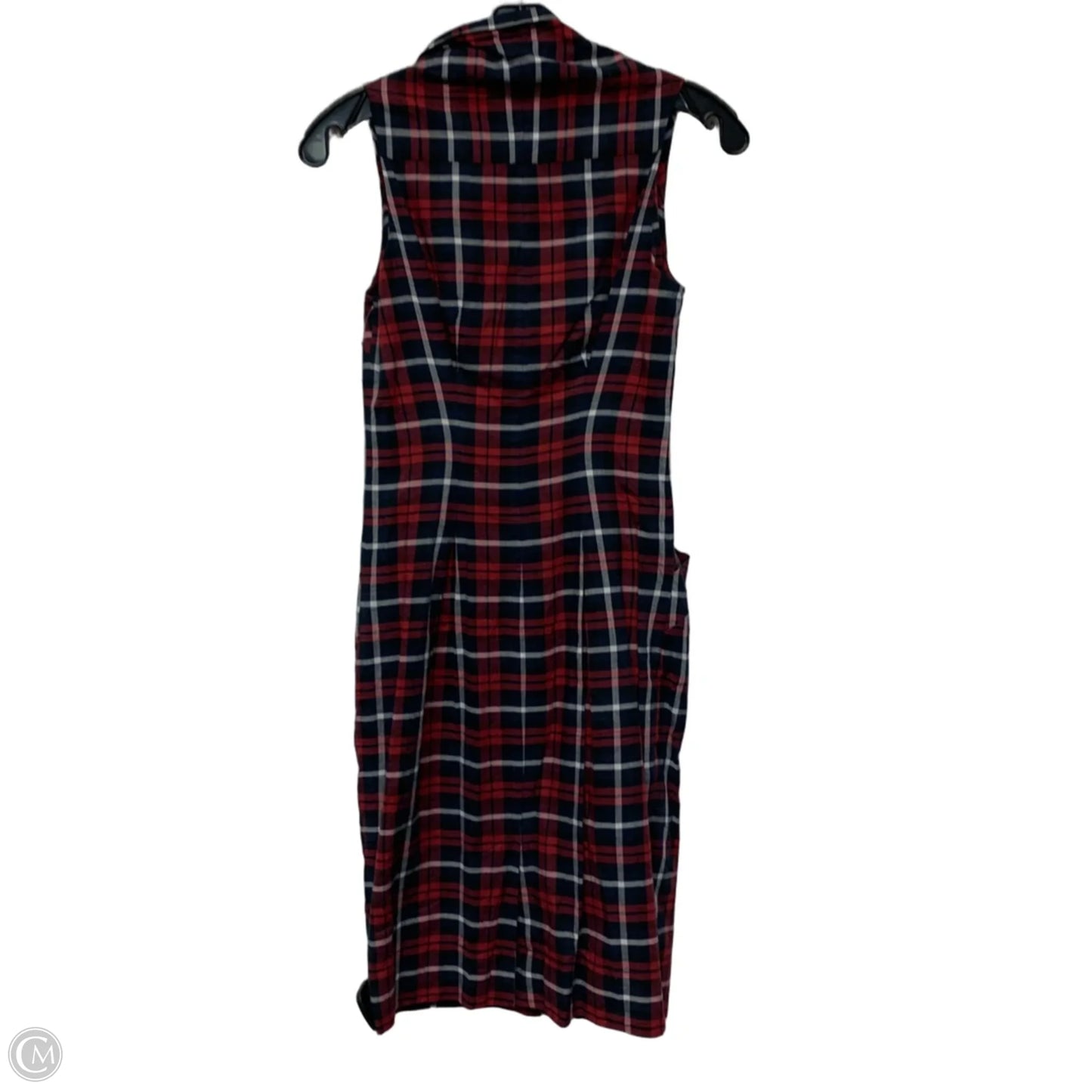 Dress Designer By All Saints In Plaid Pattern, Size: M