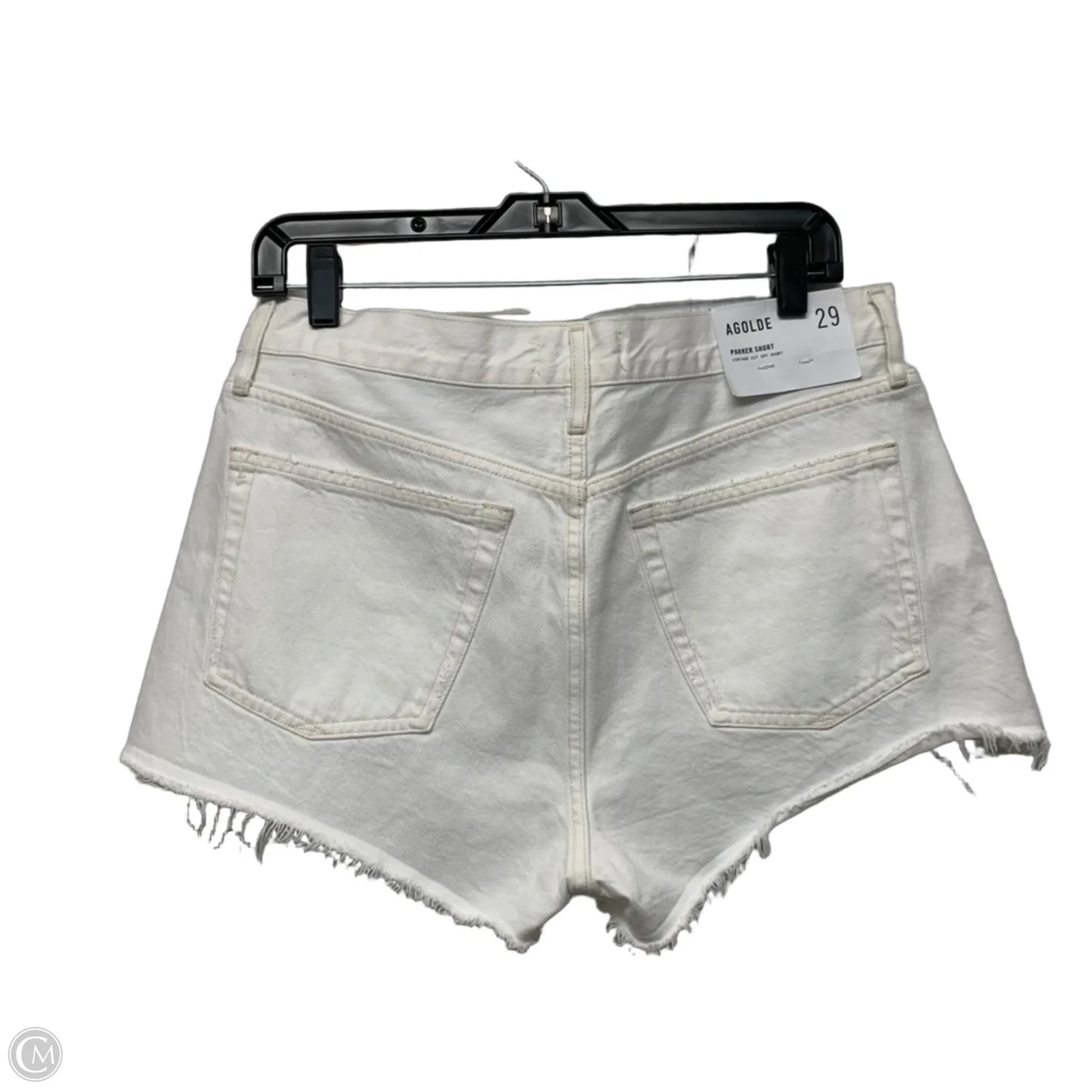 Shorts Designer By Agolde In White Denim, Size: 8