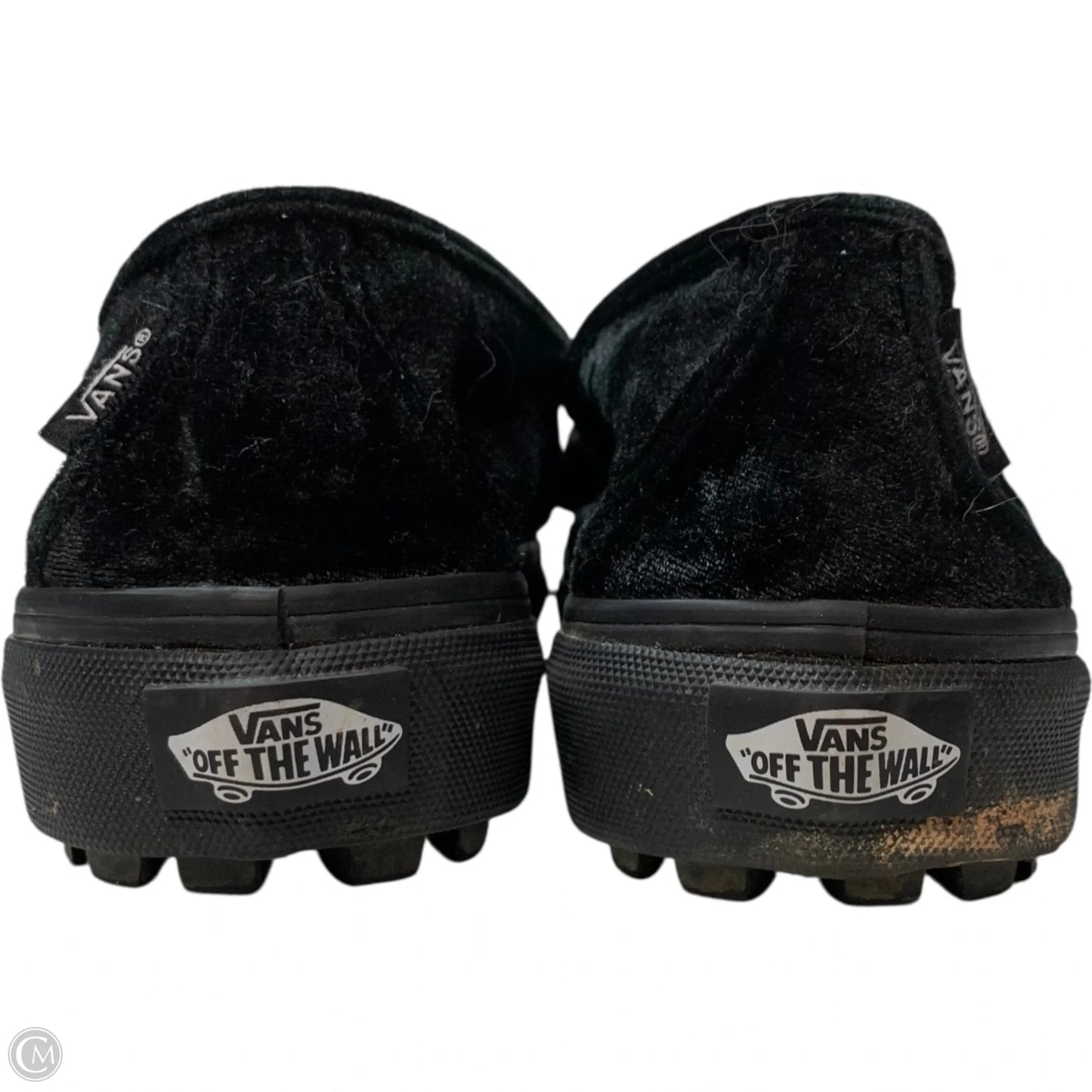 Shoes Flats By Vans In Black, Size: 8