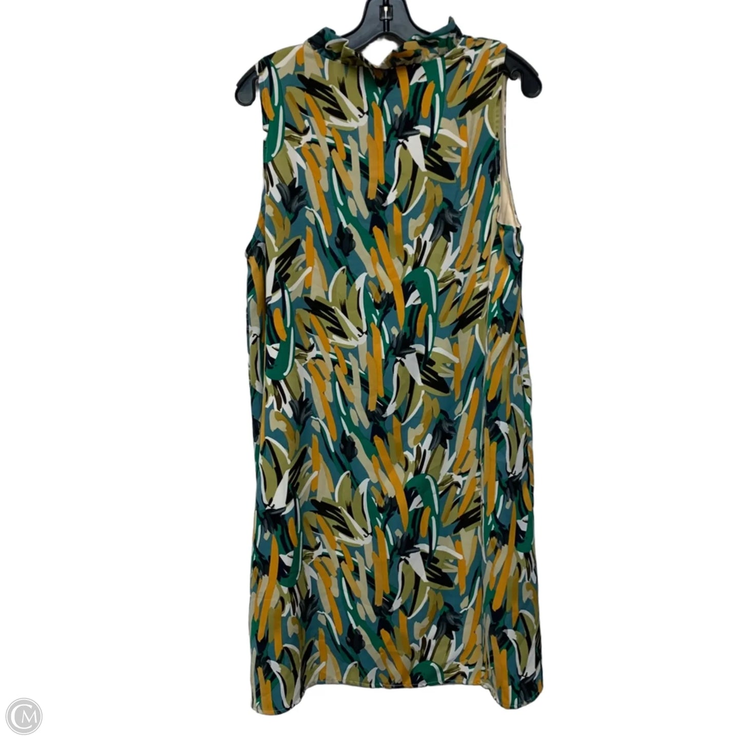 Dress Casual Short By FSL Apparel In Green & Yellow, Size: L
