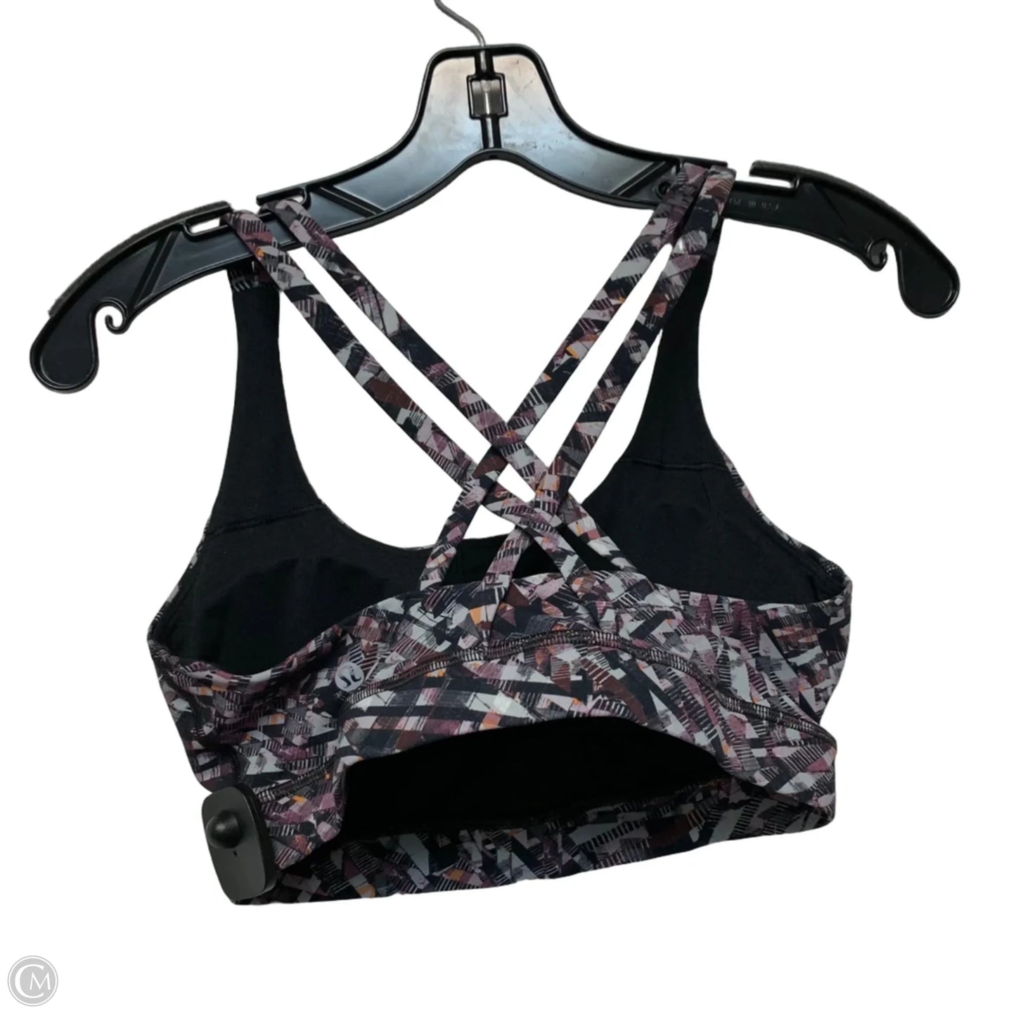 Athletic Bra By Lululemon In Grey & Purple, Size: M