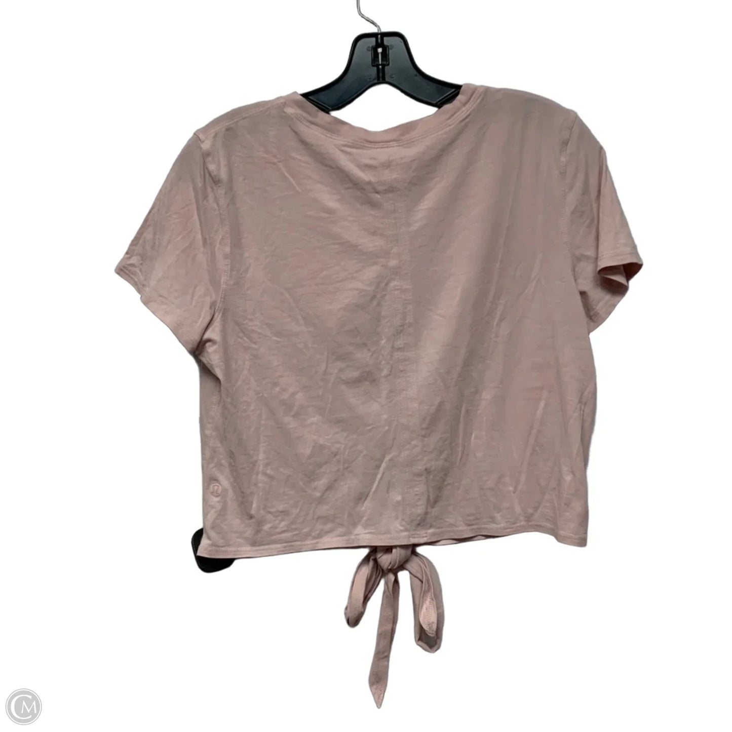 Athletic Top Short Sleeve By Lululemon In Pink, Size: S