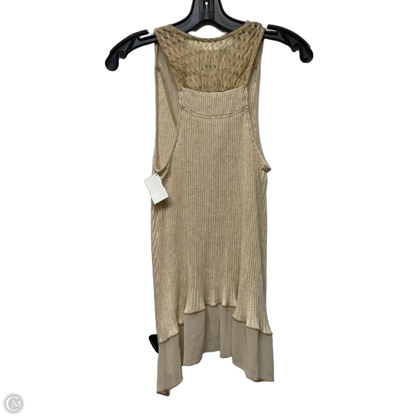 Top Sleeveless By Tiny In Cream, Size: M