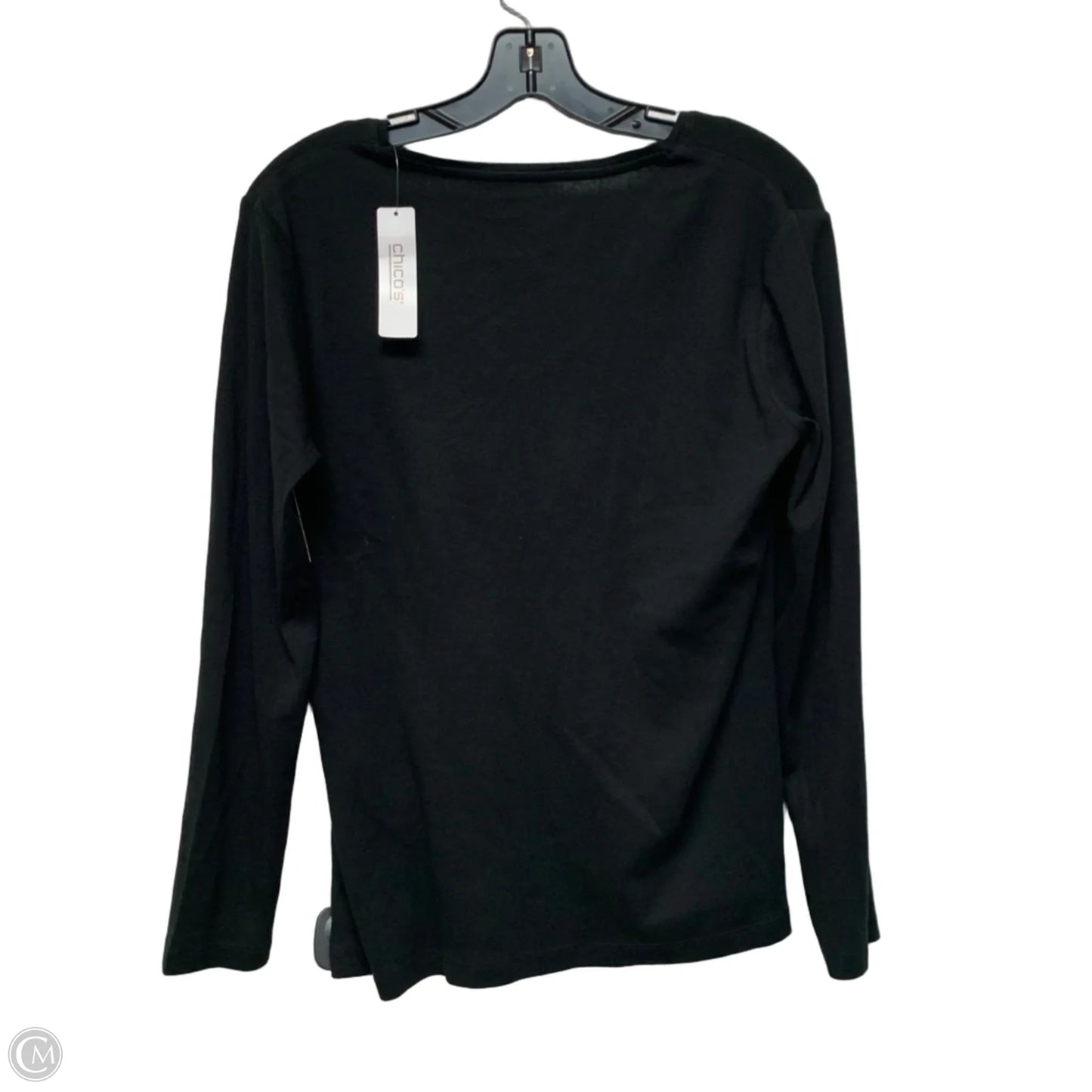 Top Long Sleeve Basic By Chicos In Black, Size: L