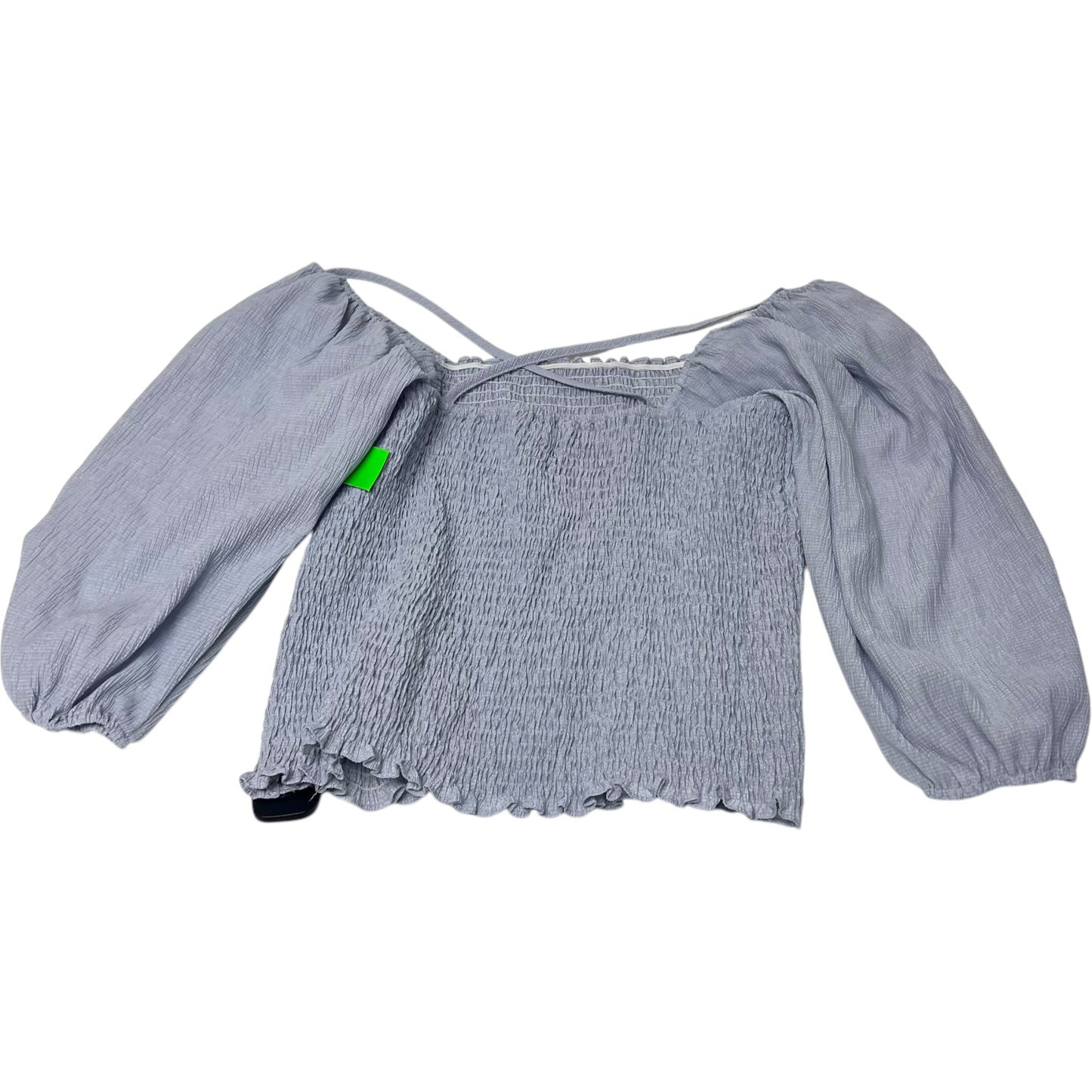 Top Long Sleeve By Cocobleu In Blue, Size: M