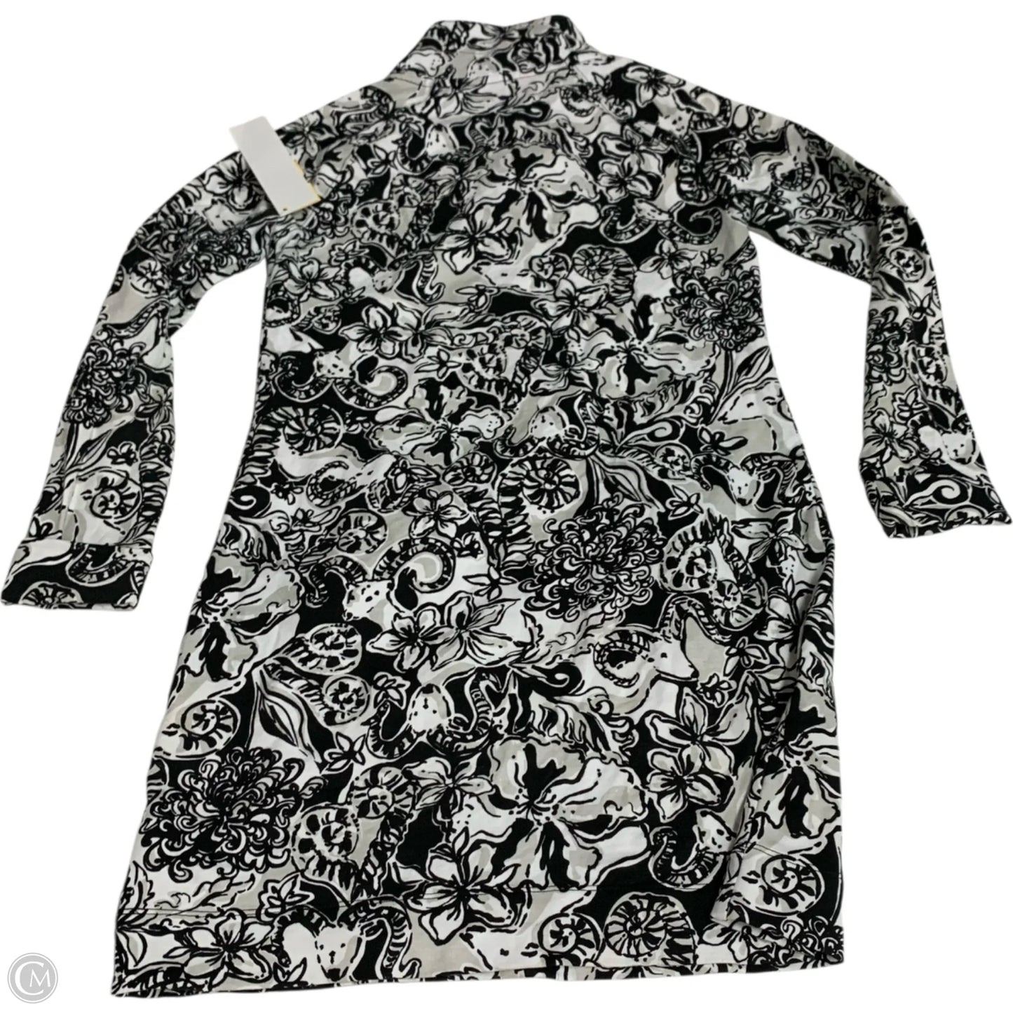 Dress Designer By Lilly Pulitzer In Black & Grey, Size: Xs