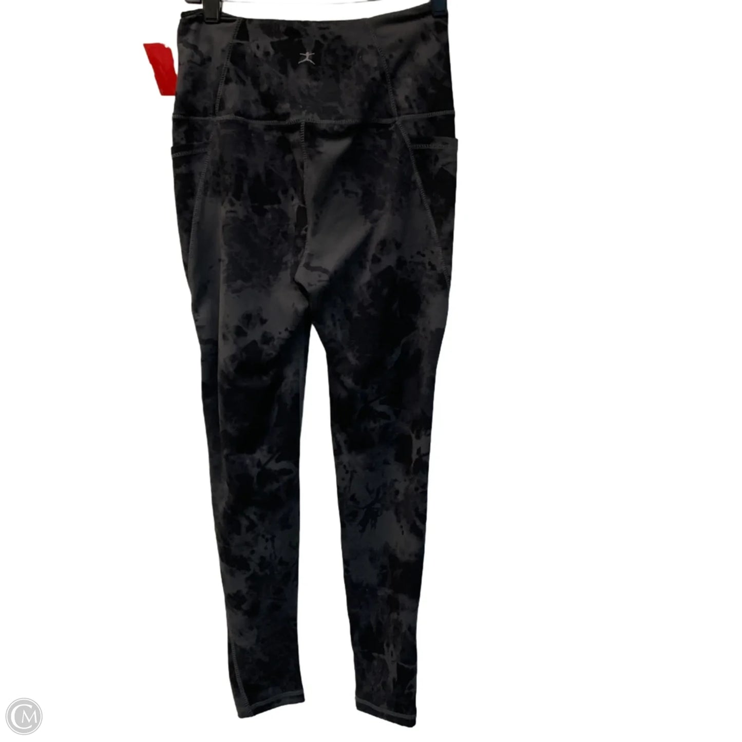 Athletic Leggings By Danskin In Black & Grey, Size: S