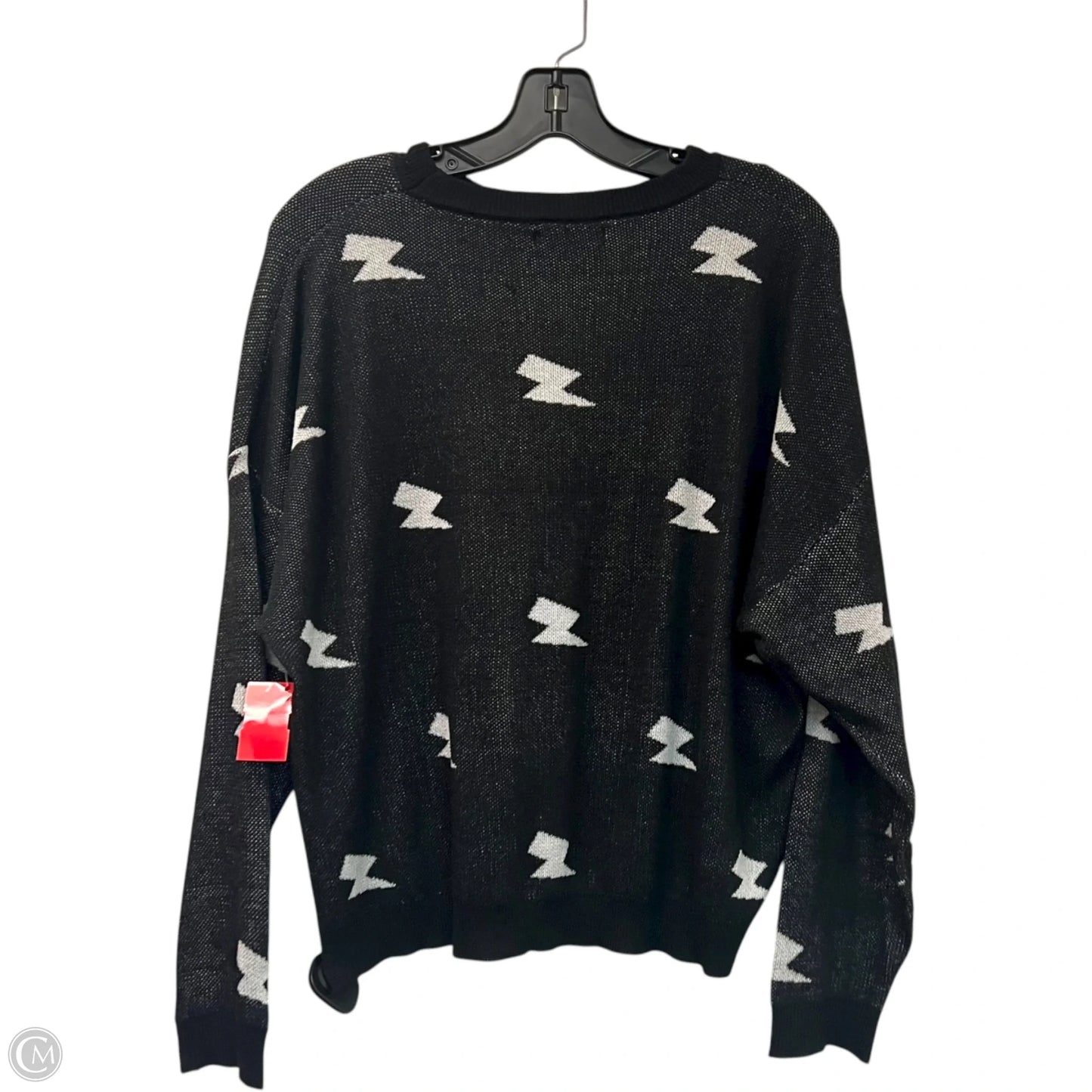 Sweater By Shein In Black & Grey, Size: 3x