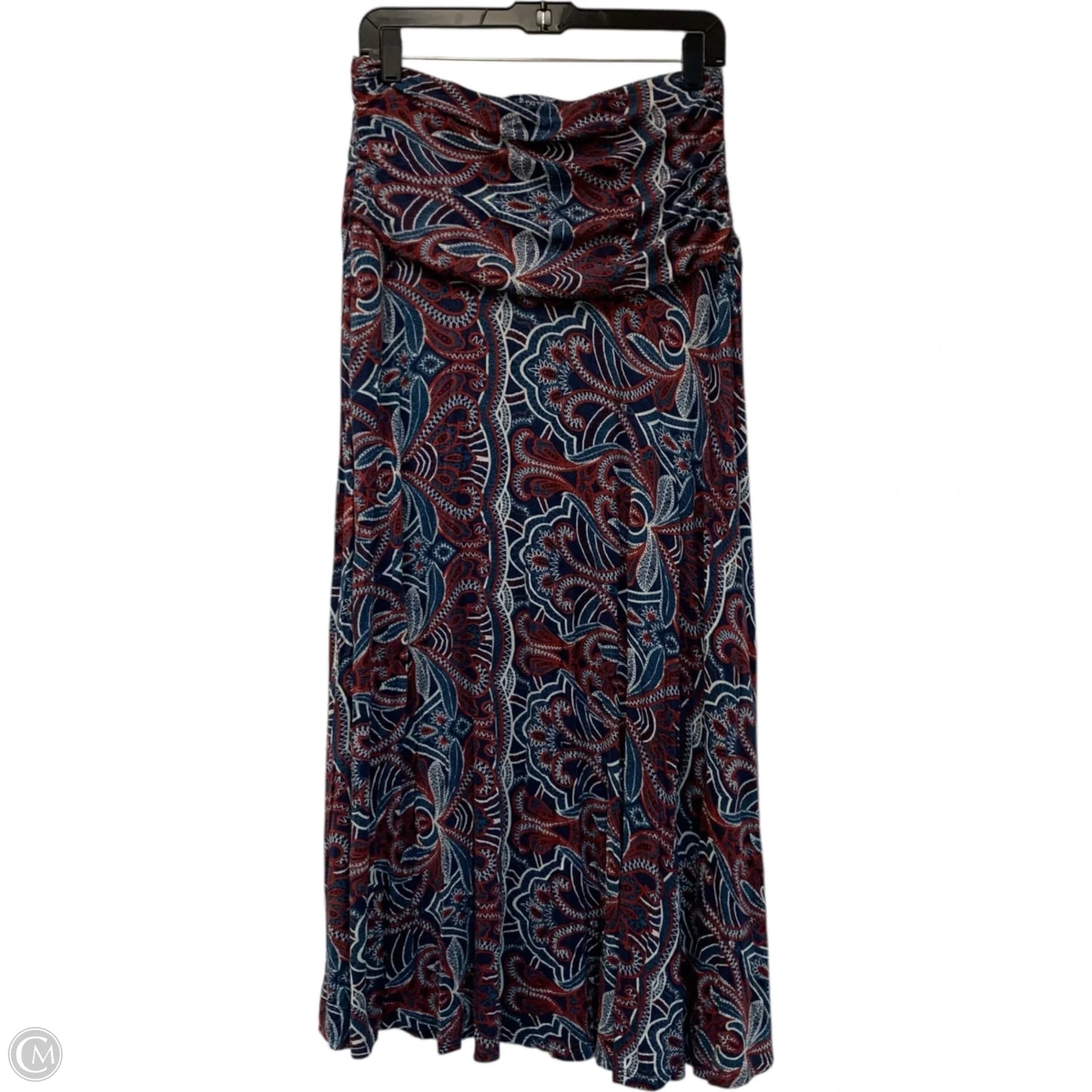 Skirt Maxi By Maeve In Blue & Red, Size: M