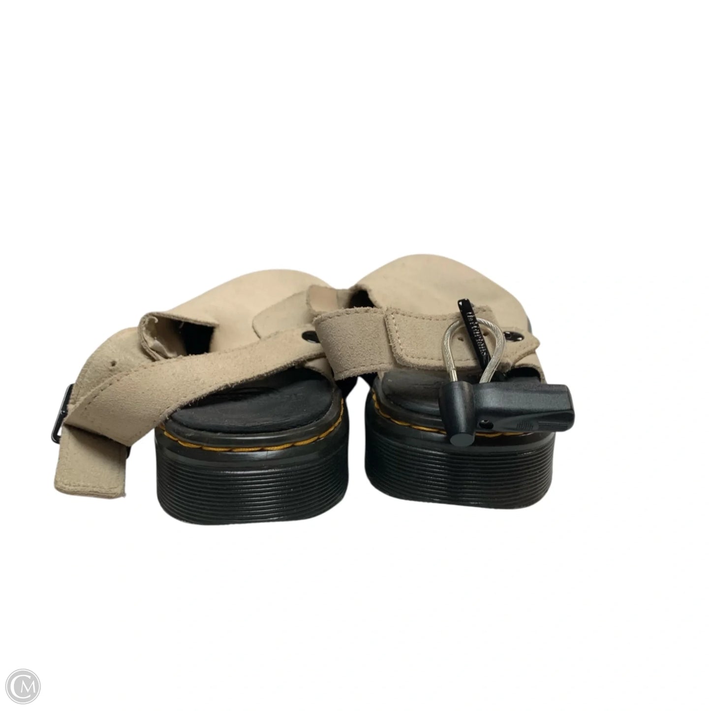 Shoes Designer By Dr Martens In Black & Cream, Size: 6