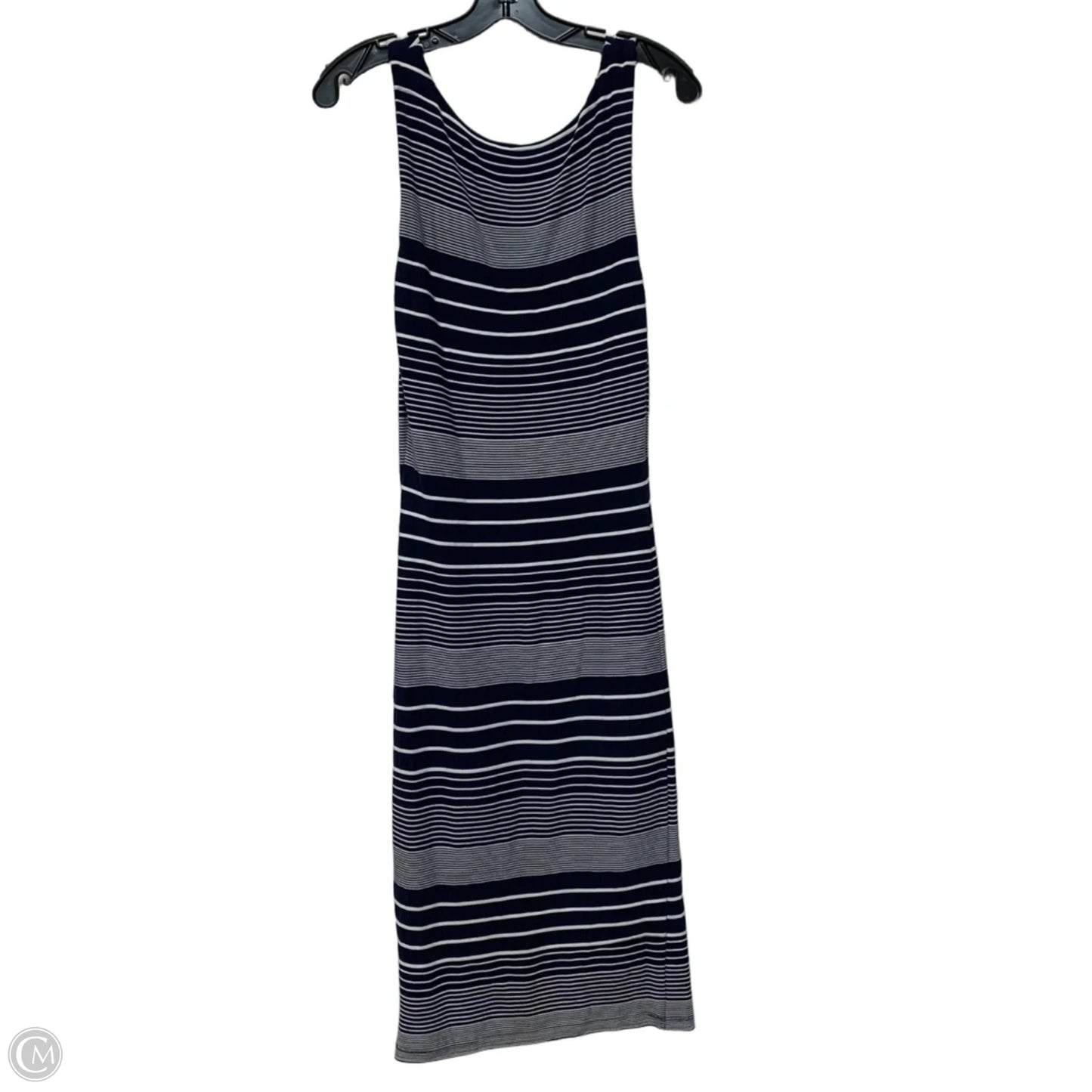 Dress Casual Maxi By Maeve In Blue & White, Size: S
