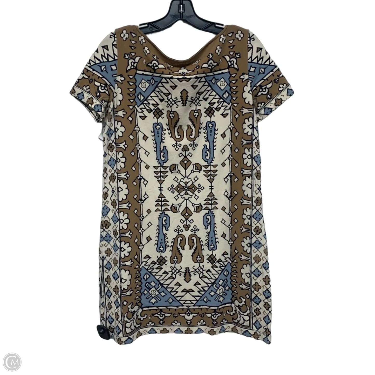 Dress Designer By Tory Burch In Blue & Brown, Size: M