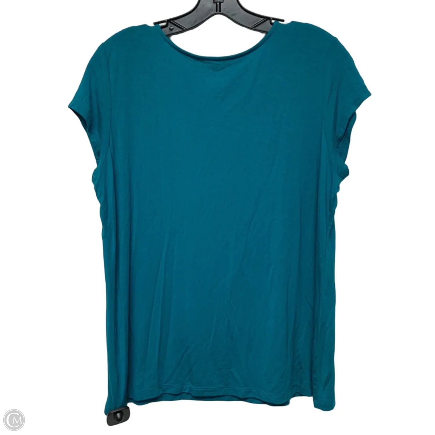 Top Short Sleeve Basic By Tahari In Blue, Size: Xl