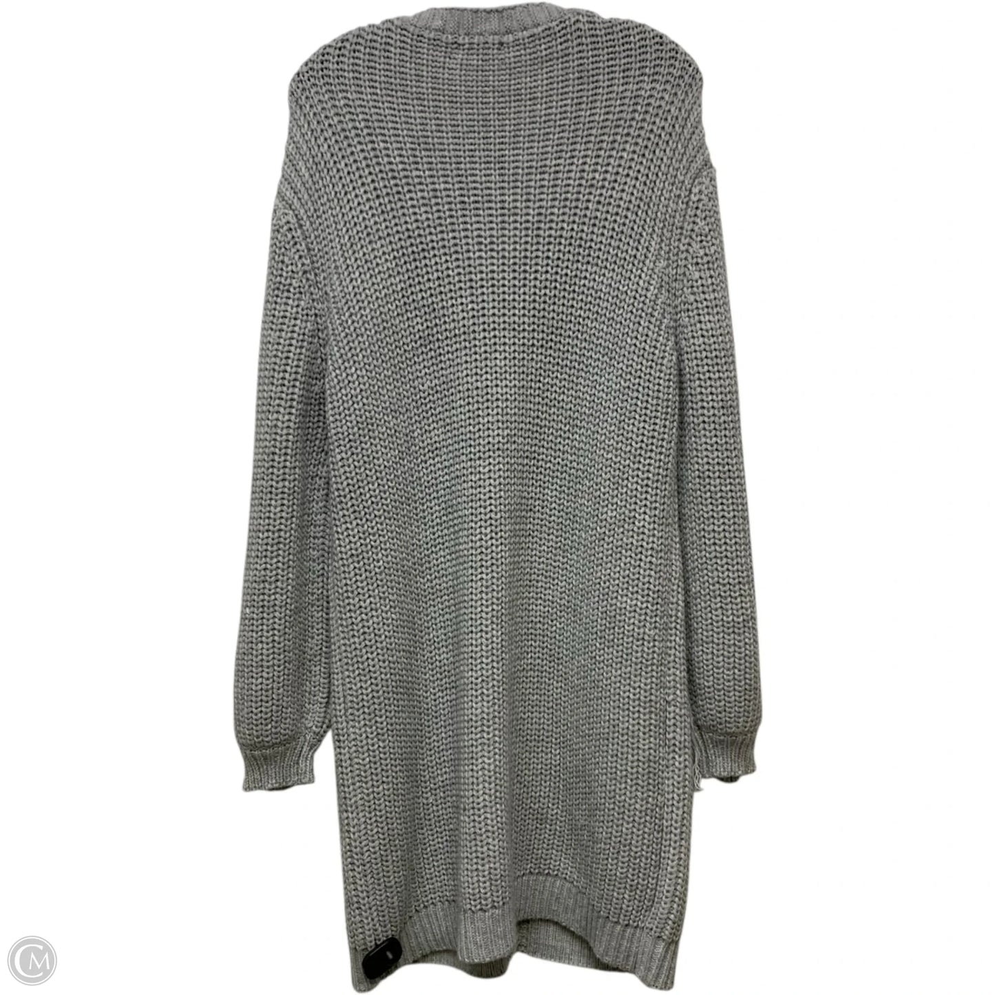 Sweater Cardigan By Fashion Nova In Grey, Size: L