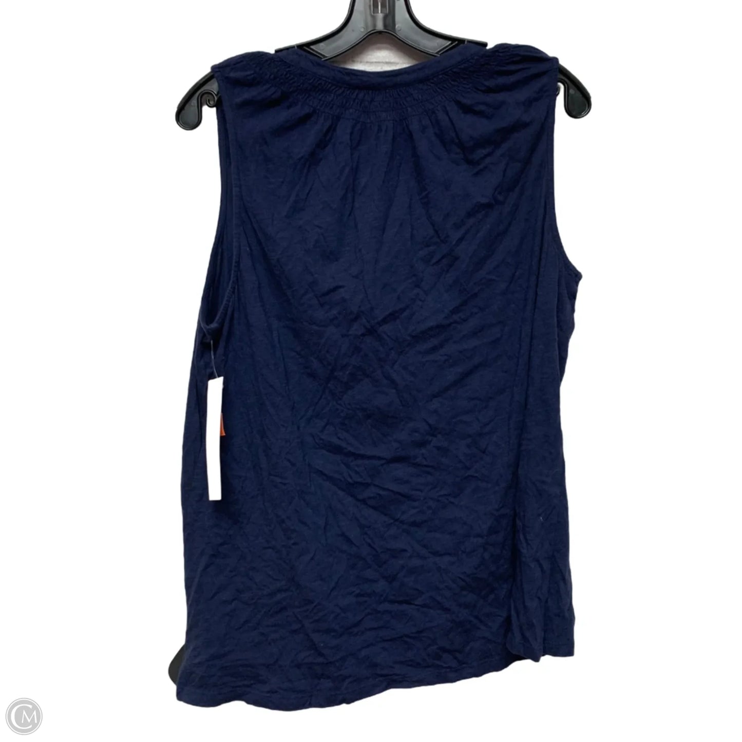 Top Sleeveless Designer By Lilly Pulitzer In Navy, Size: Xl