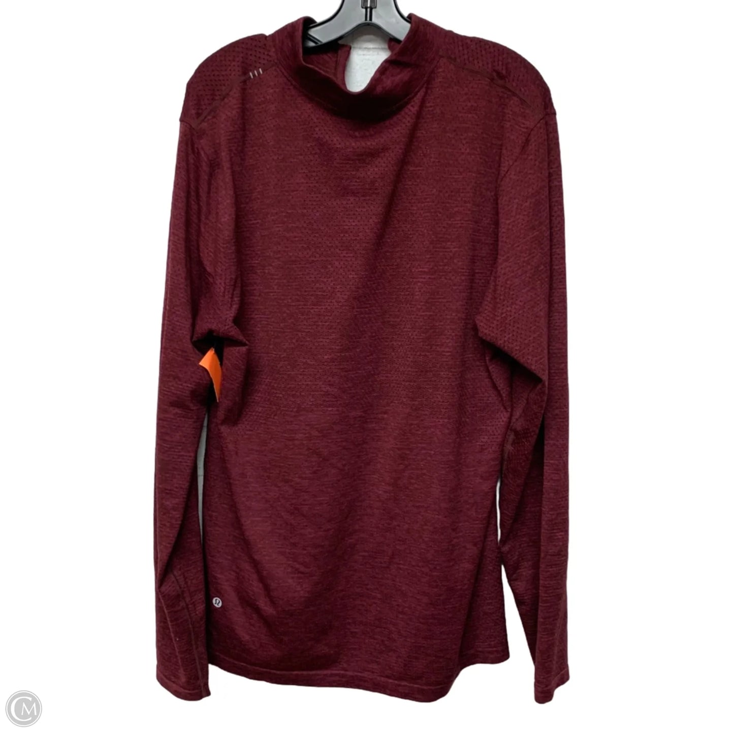Athletic Sweatshirt Collar By Lululemon In Red, Size: Xxl