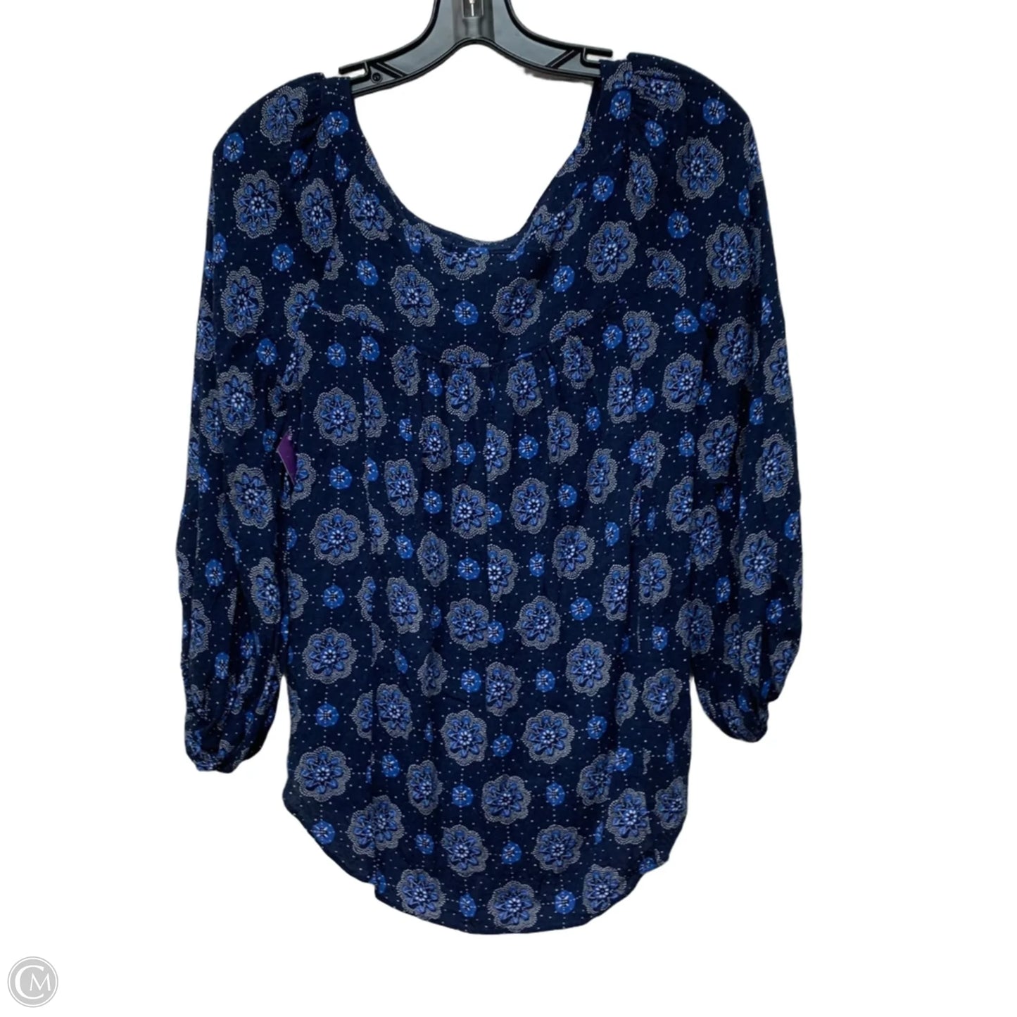 Top Long Sleeve By Maeve In Blue, Size: S