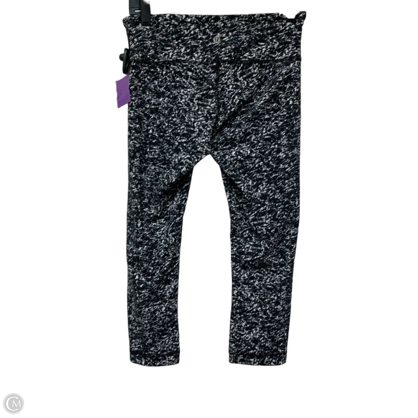 Athletic Leggings Capris By Lululemon In Black & White, Size: S