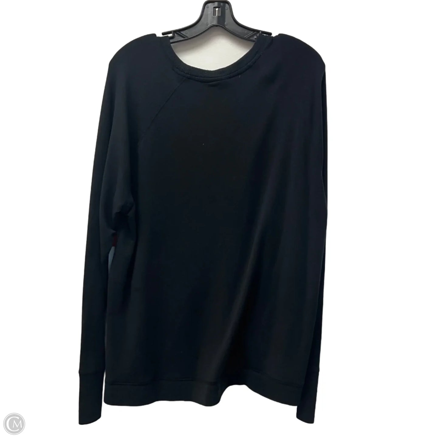 Athletic Top Long Sleeve Crewneck By Athleta In Black, Size: Xl