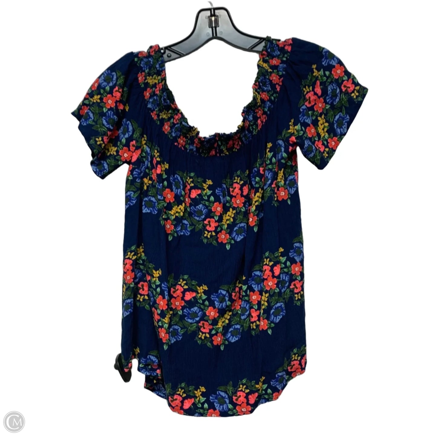 Top Short Sleeve By Old Navy In Floral Print, Size: L