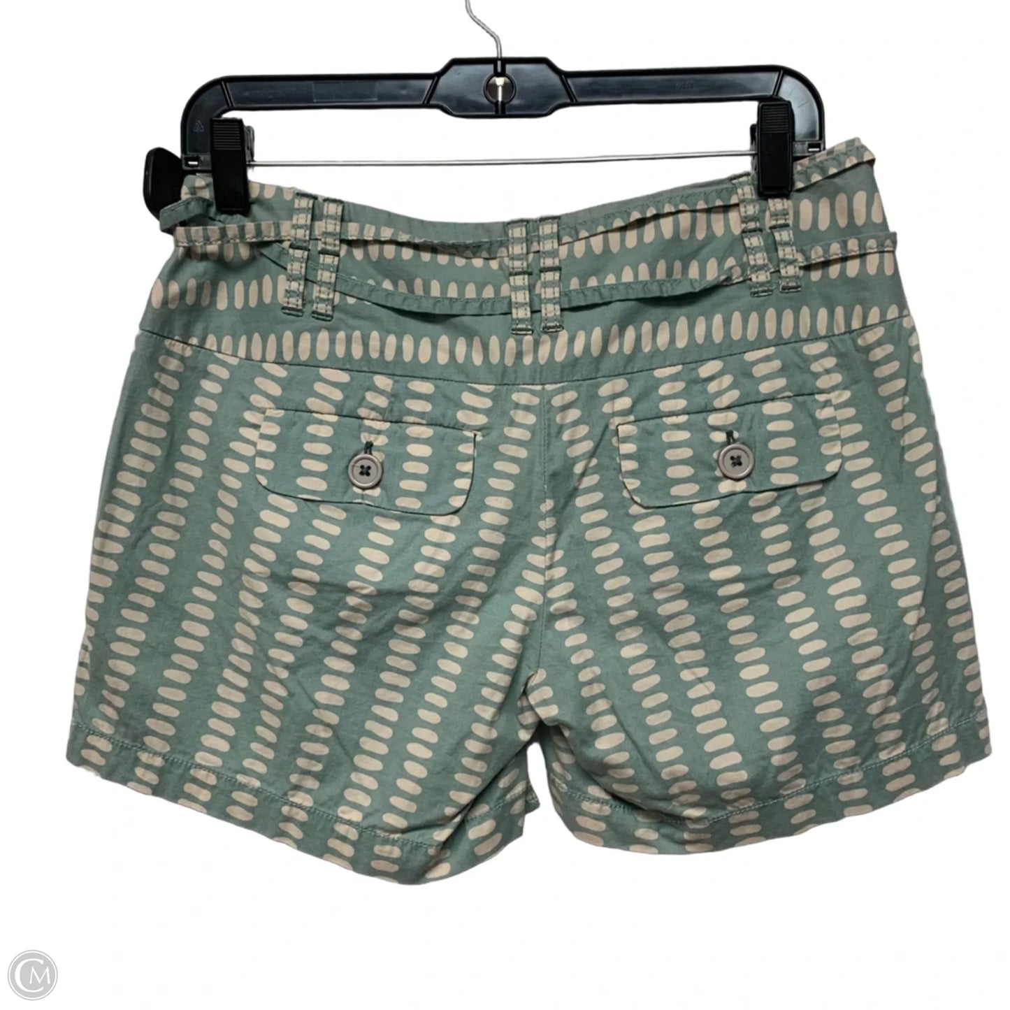 Shorts By Ett Taia In Green & White, Size: 2