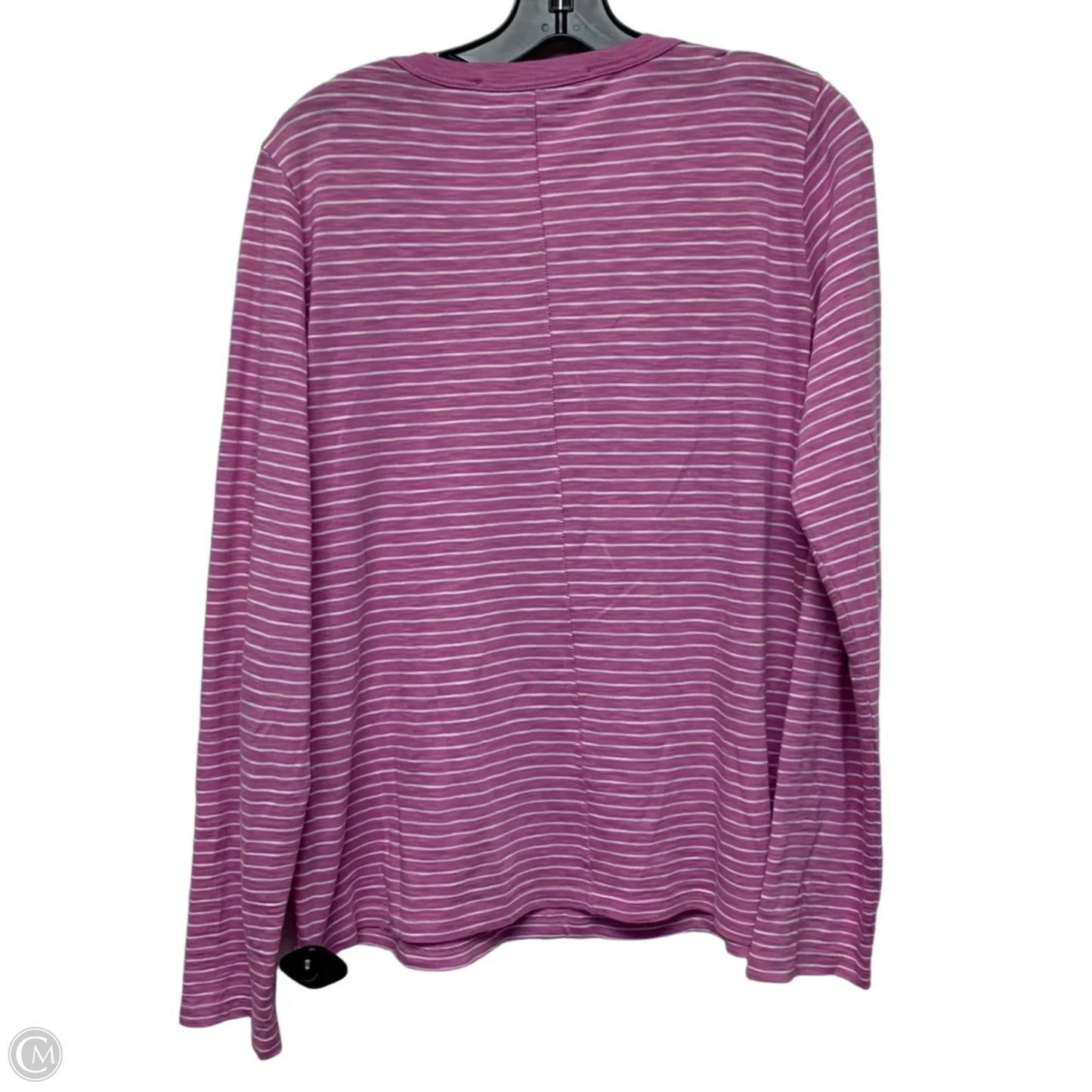 Top Long Sleeve By Veronica Beard In Purple & White, Size: L