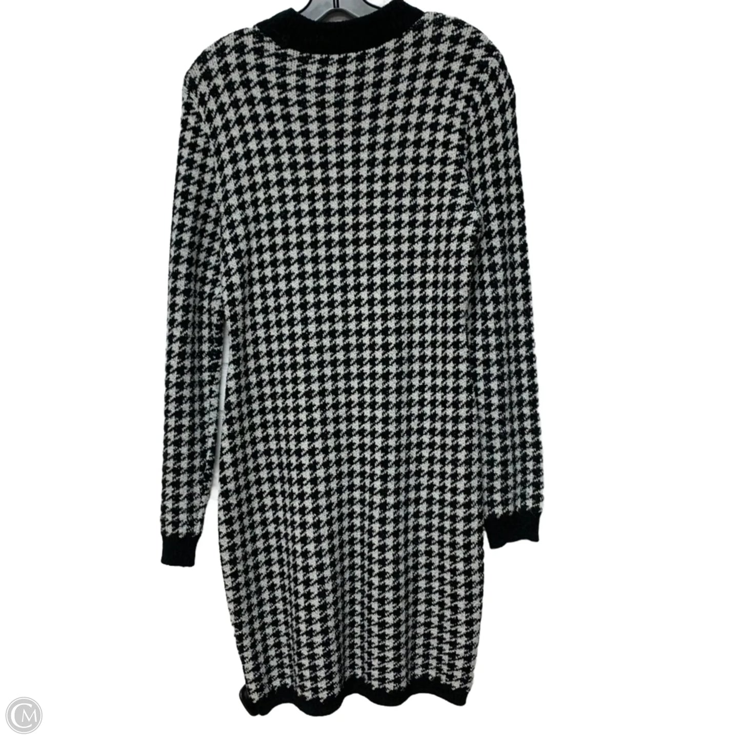 Dress Sweater By Express In Black & White, Size: L