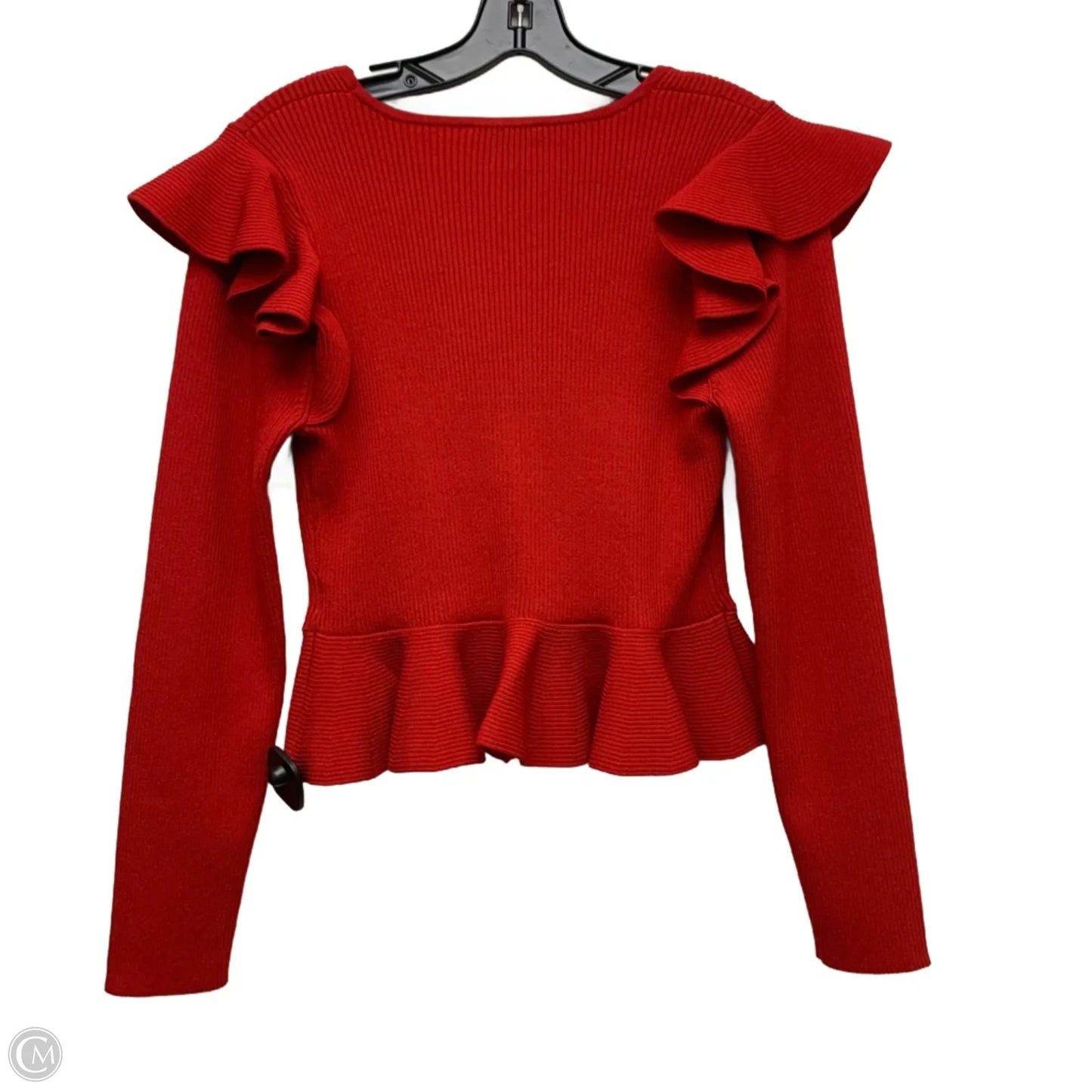 Top Long Sleeve By Express In Red, Size: L