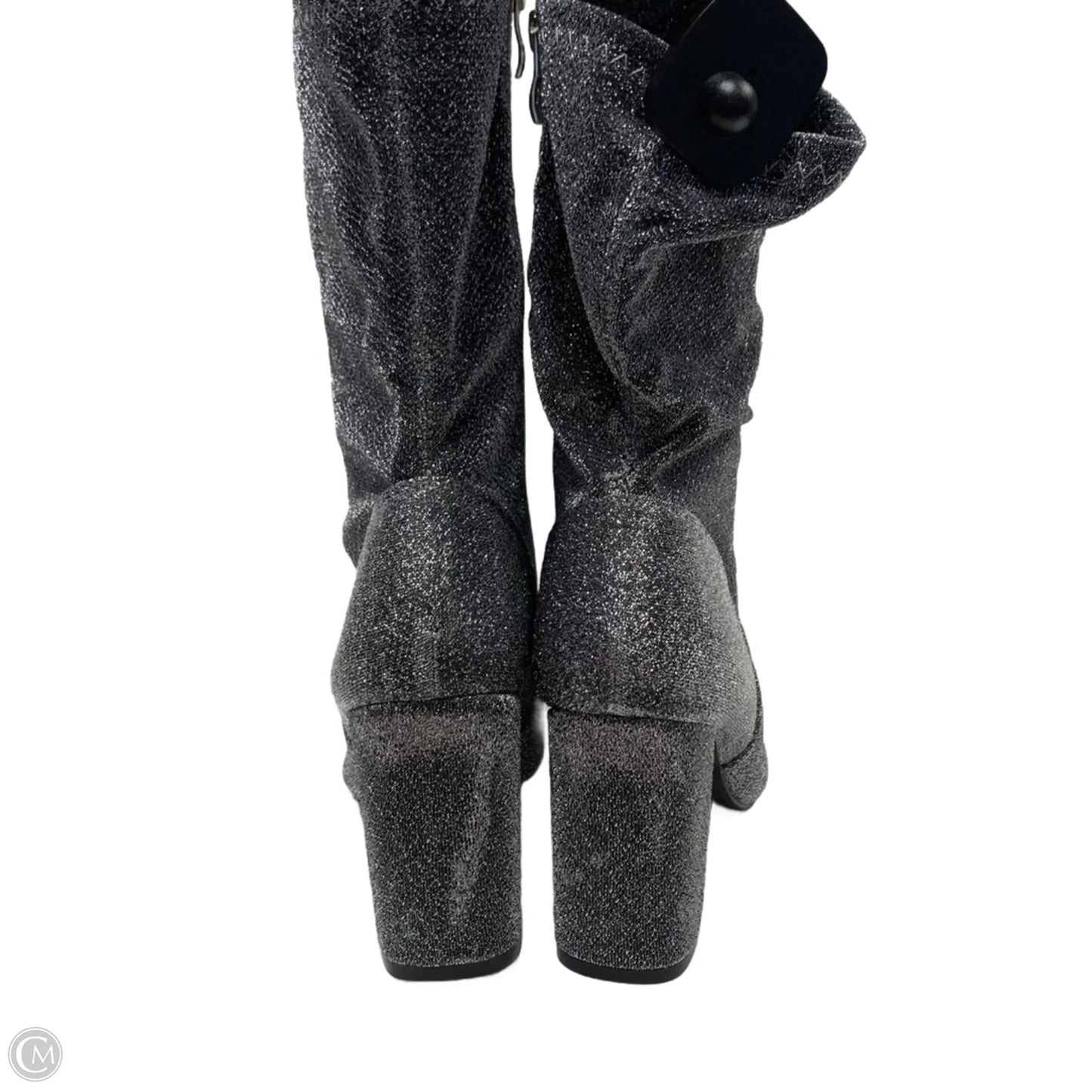 Boots Ankle Heels By bonnibel In Silver, Size: 7.5