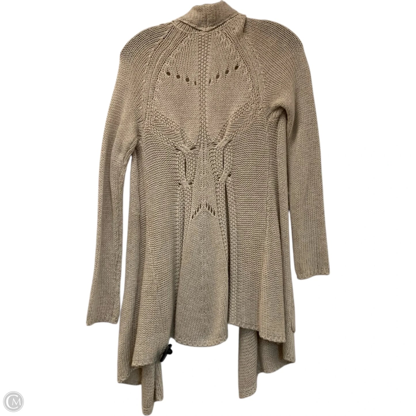 Sweater Cardigan By Willow & Clay In Beige, Size: S