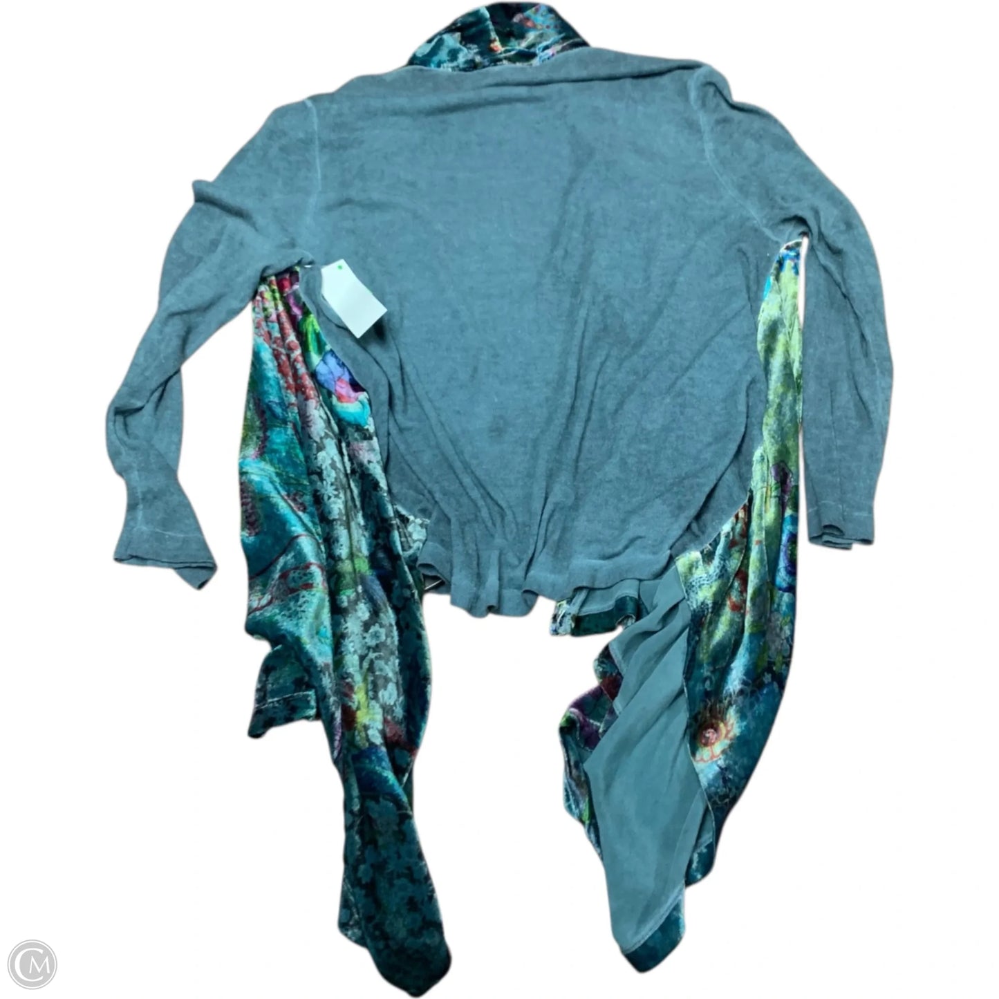 Cardigan Designer By Johnny Was In Blue, Size: L