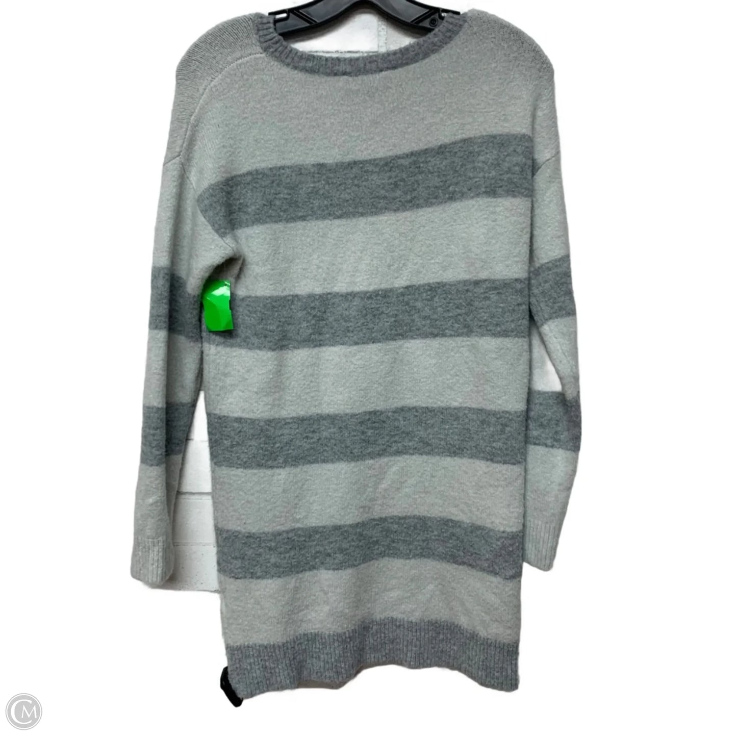 Dress Sweater By Express In Grey & White, Size: Xxs