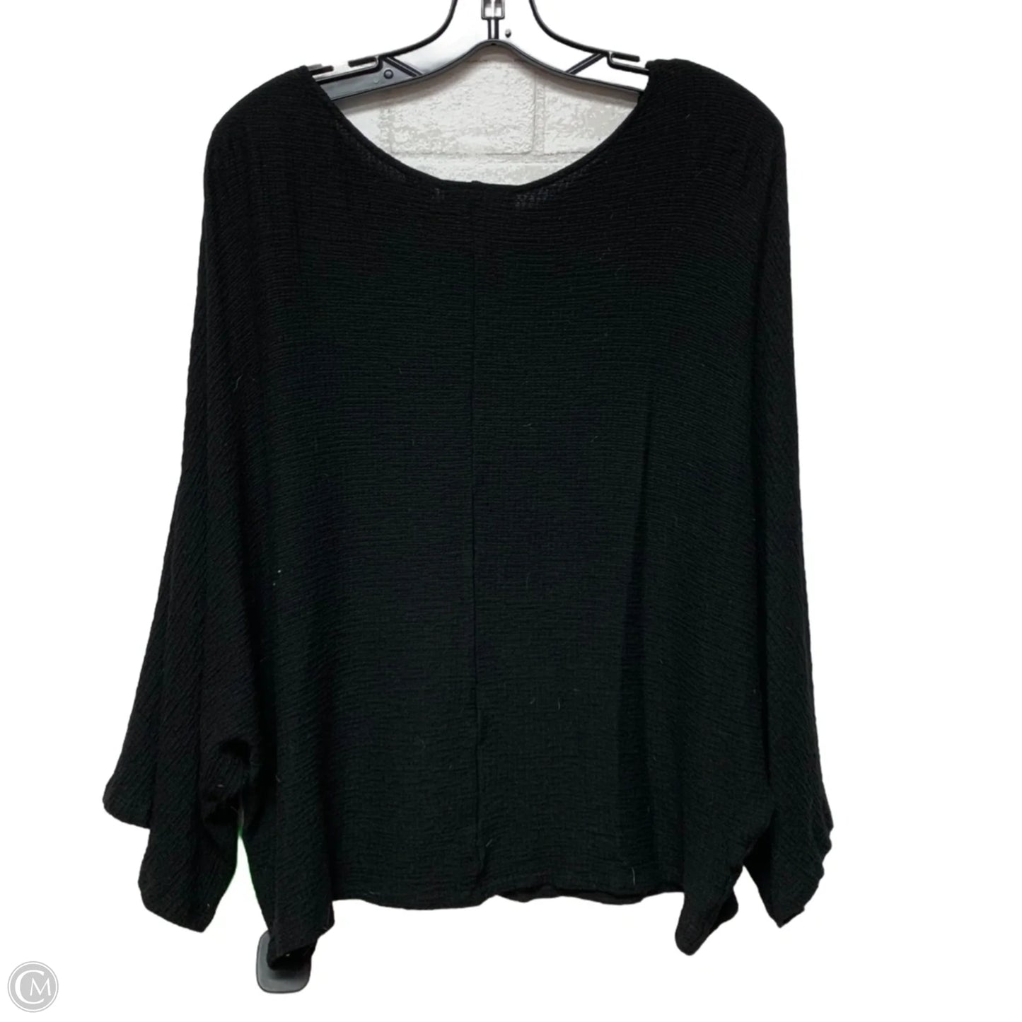 Top 3/4 Sleeve By Maeve In Black, Size: L