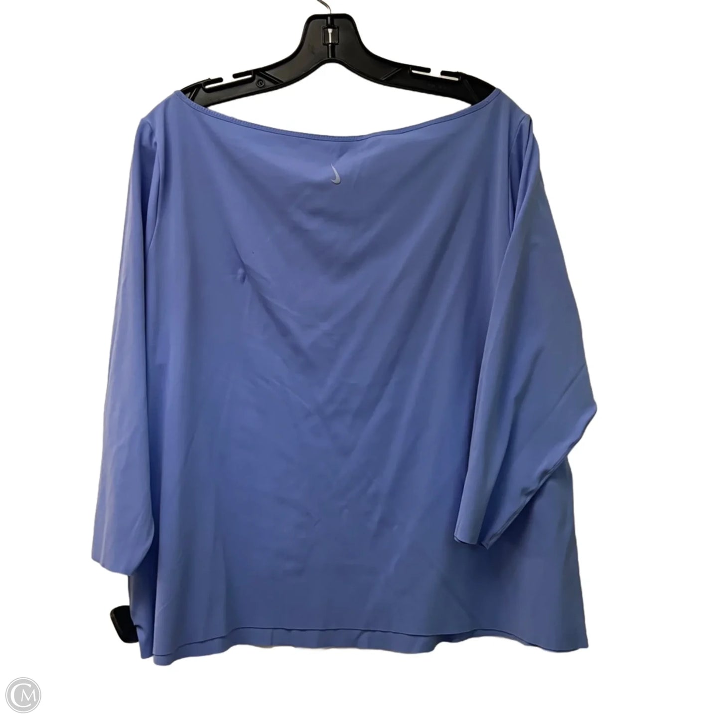 Athletic Top Long Sleeve Crewneck By Nike Apparel In Blue, Size: 2x