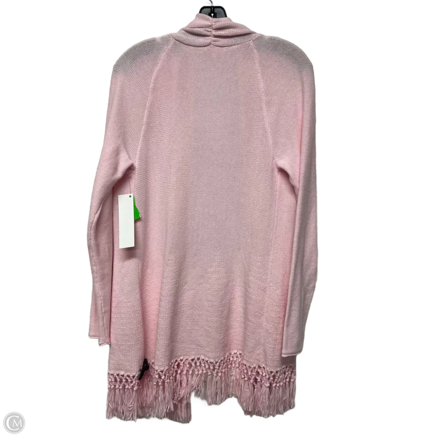 Sweater Cardigan Designer By Lilly Pulitzer In Pink, Size: L